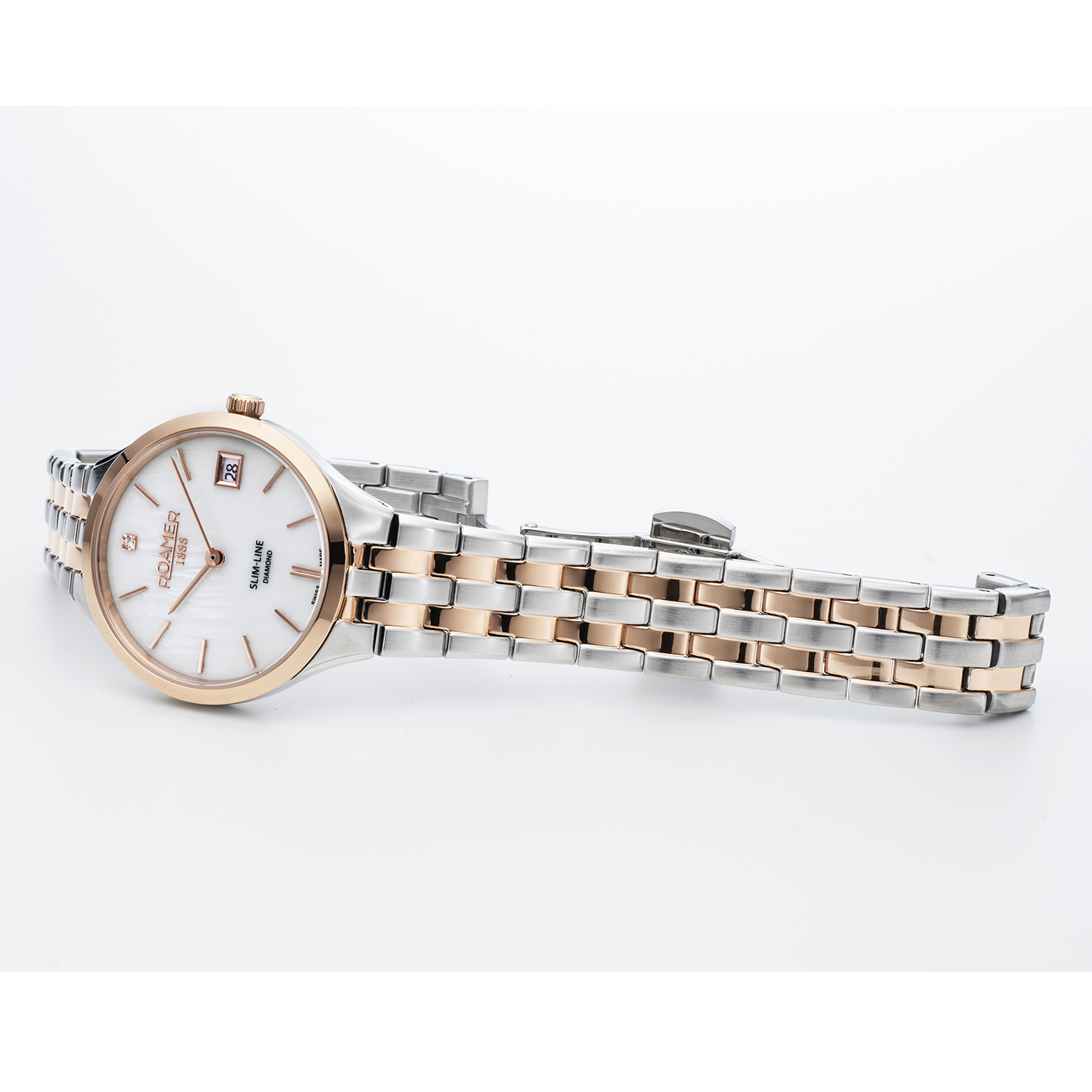 Roamer 864857 49 20 50 damski zegarek Slim-Line Diamond bransoleta - miniatura 3