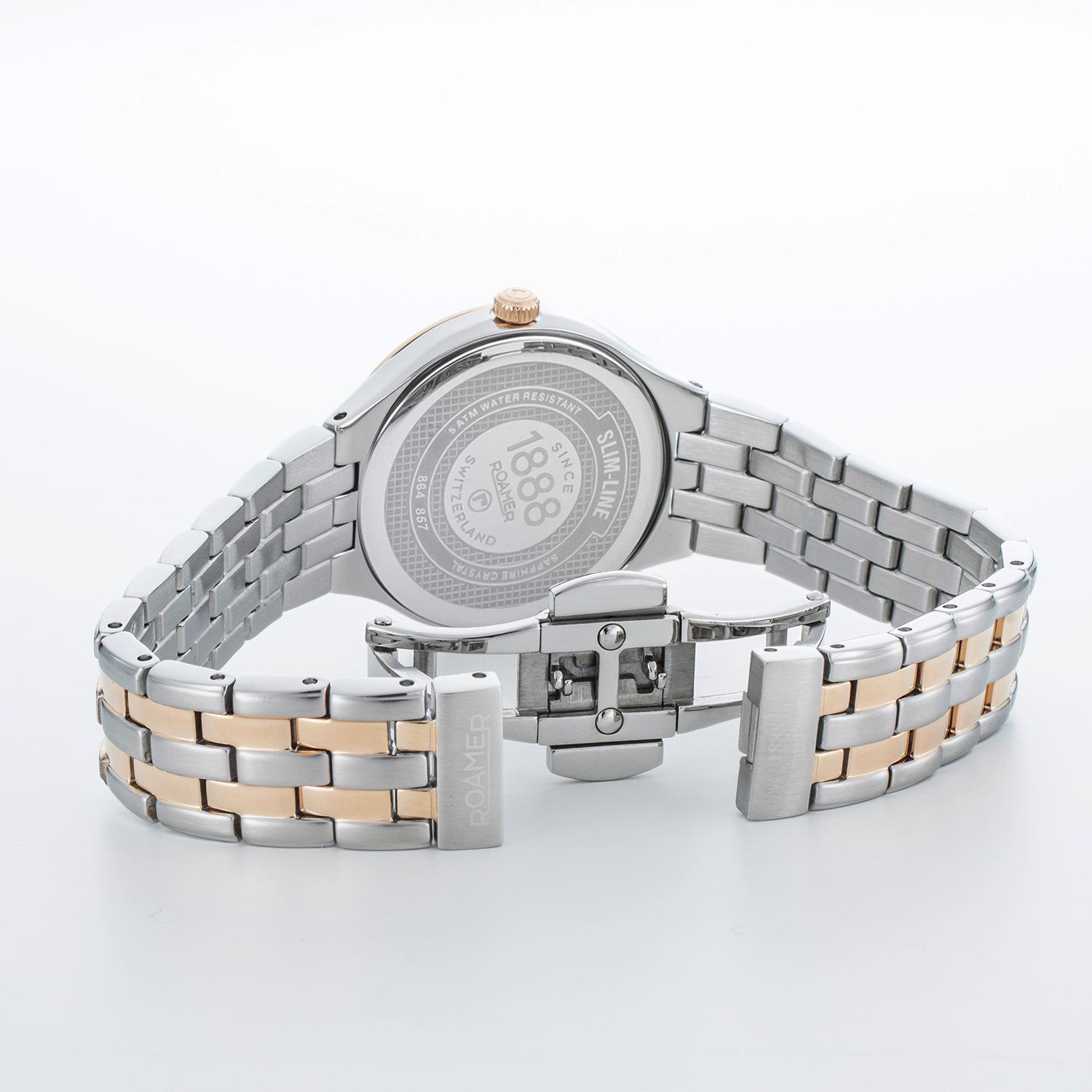 Roamer 864857 49 40 50 zegarek klasyczny Slim-Line Diamond - miniatura 4
