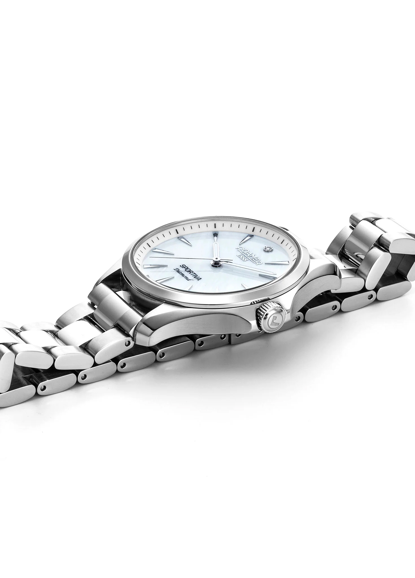 Roamer 865847 41 20 50 zegarek srebrny klasyczny Sportivo bransoleta - miniatura 3