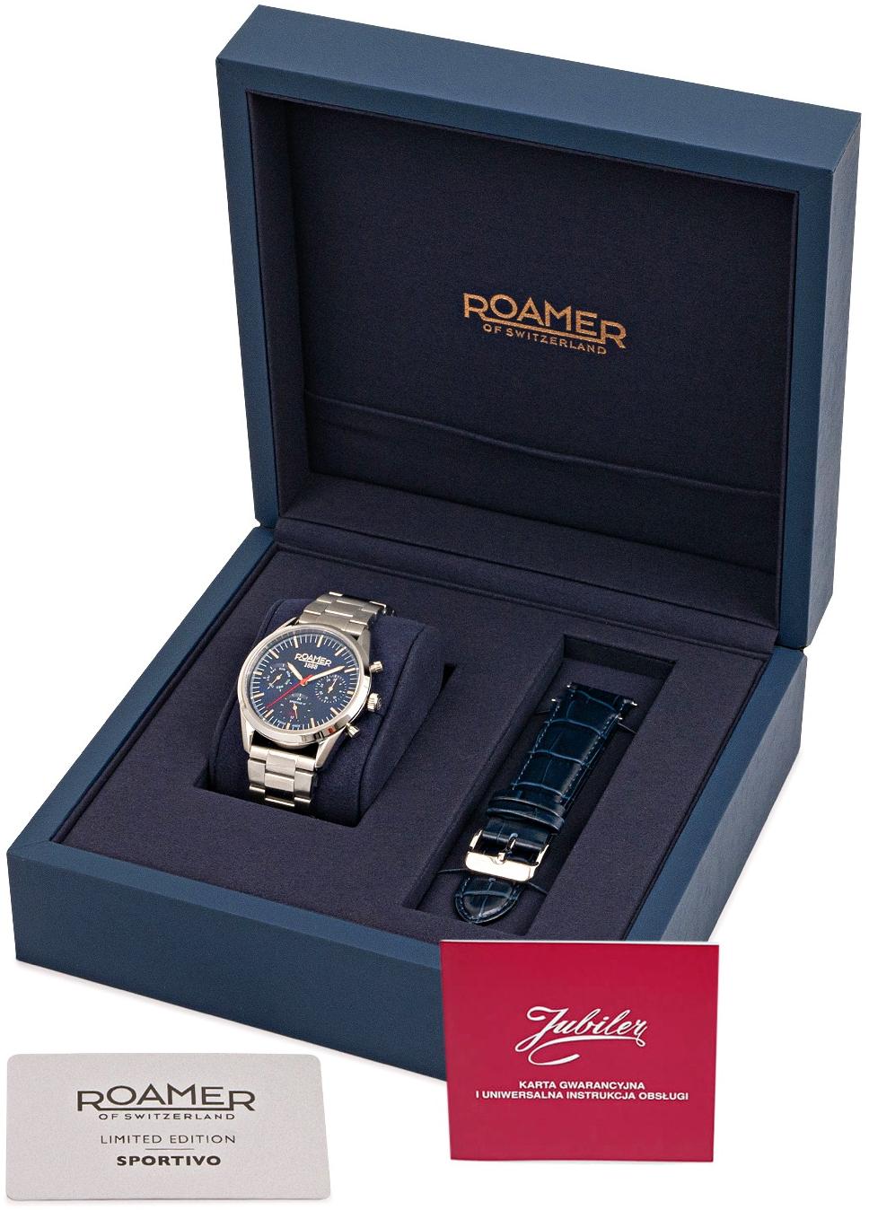 Roamer 868982 41 45 50 Sportivo zegarek męski sportowy szafirowe - miniatura 8