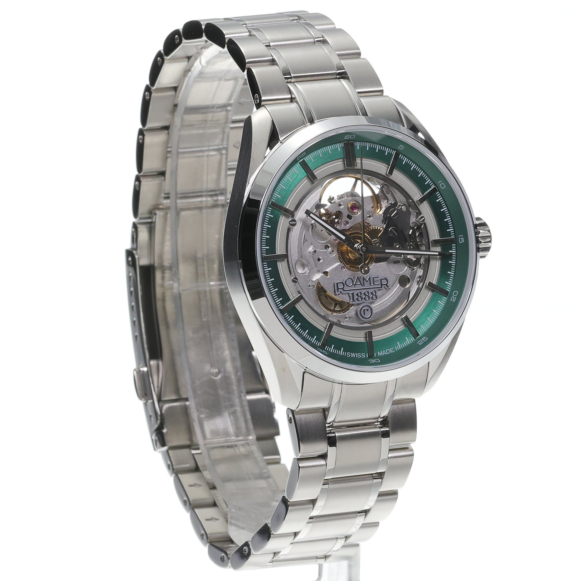 Roamer 965985 41 75 20 zegarek srebrny elegancki Pro bransoleta