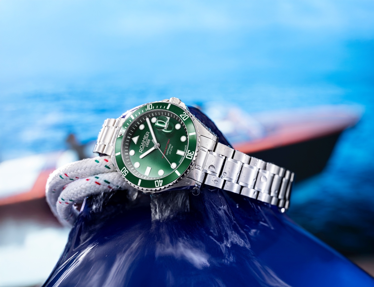 Roamer 969845 41 75 20 zegarek męski klasyczny Pro bransoleta