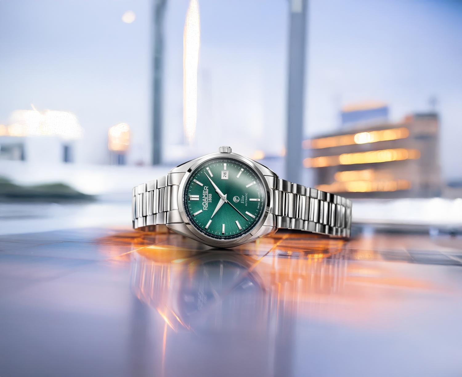 Roamer 970983 41 75 20 zegarek srebrny klasyczny Roamer bransoleta - miniatura 5