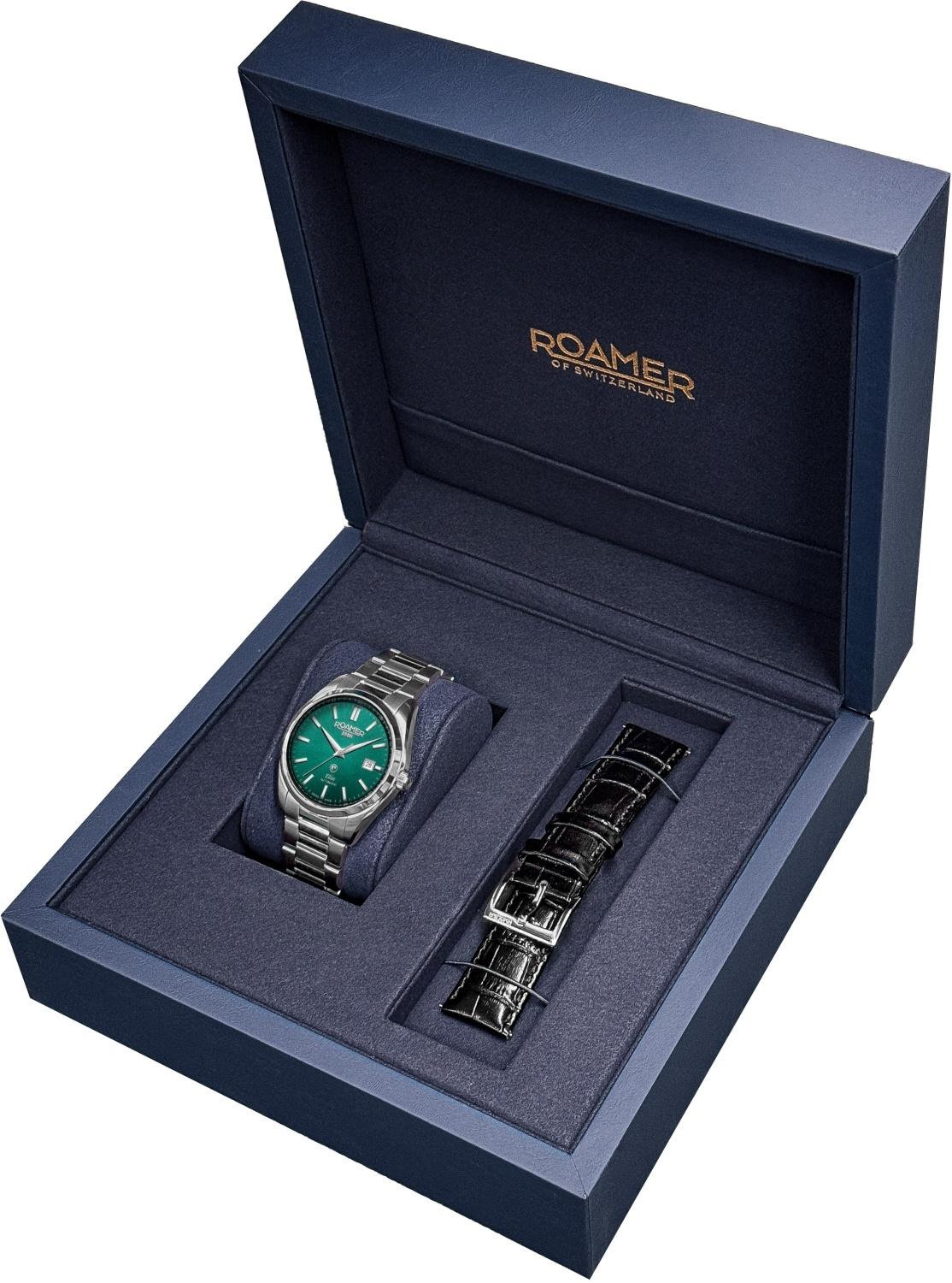 Roamer 970983 41 75 20 zegarek srebrny klasyczny Roamer bransoleta - miniatura 6