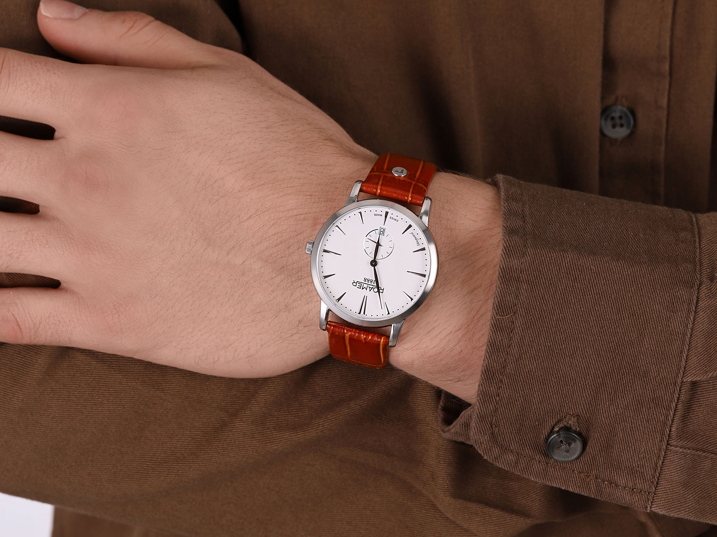 Roamer 980812 41 25 09 męski zegarek Vanguard pasek - miniatura 4