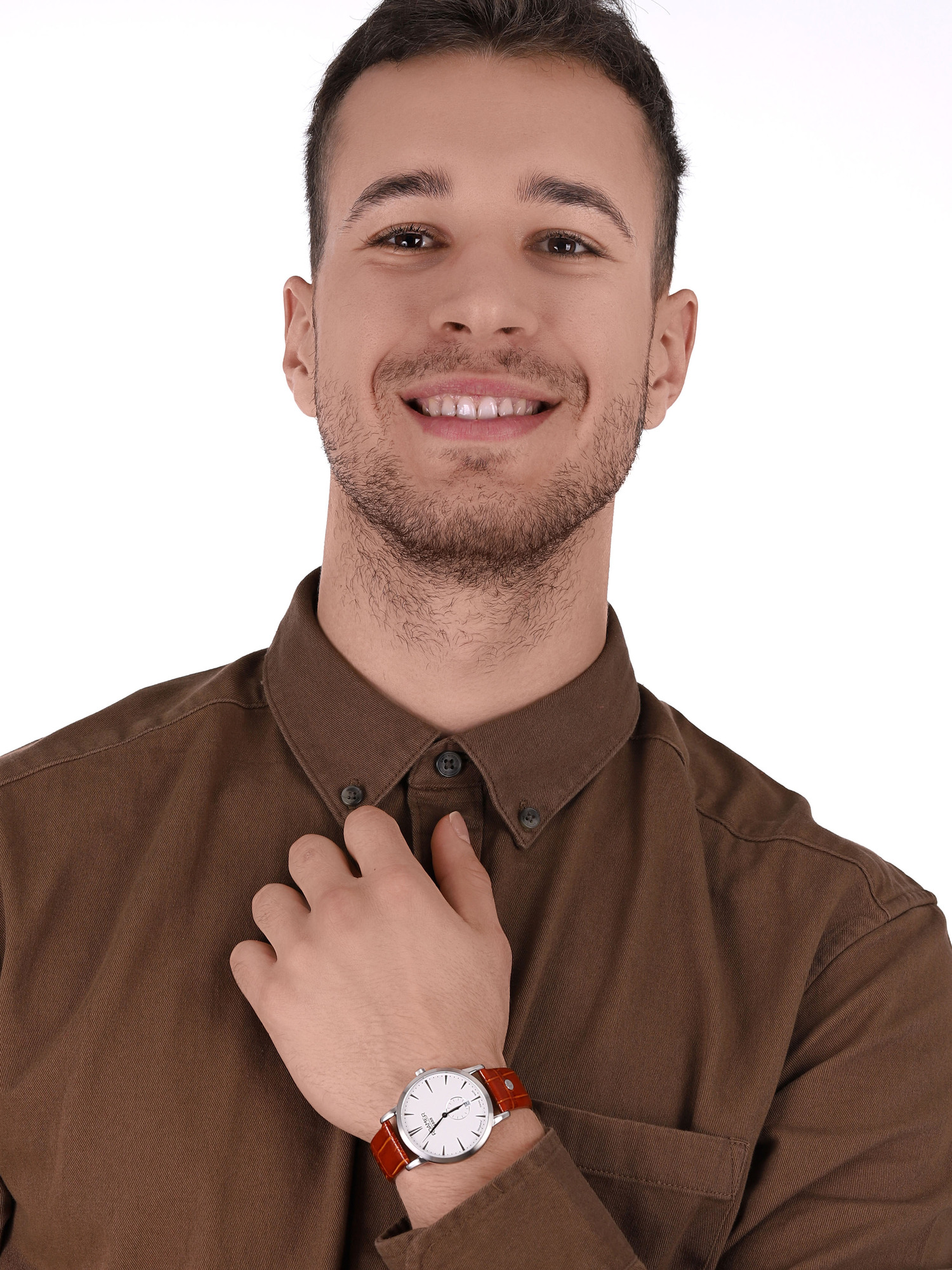 Roamer 980812 41 25 09 zegarek srebrny klasyczny Vanguard pasek - miniatura 2