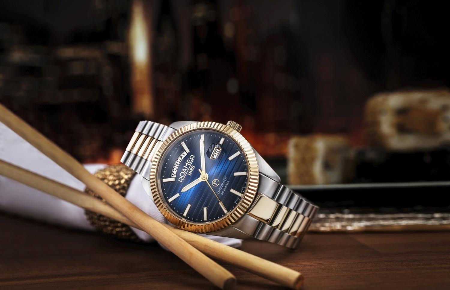 Roamer 981666 47 45 50 zegarek srebrny klasyczny Primeline bransoleta - miniatura 5