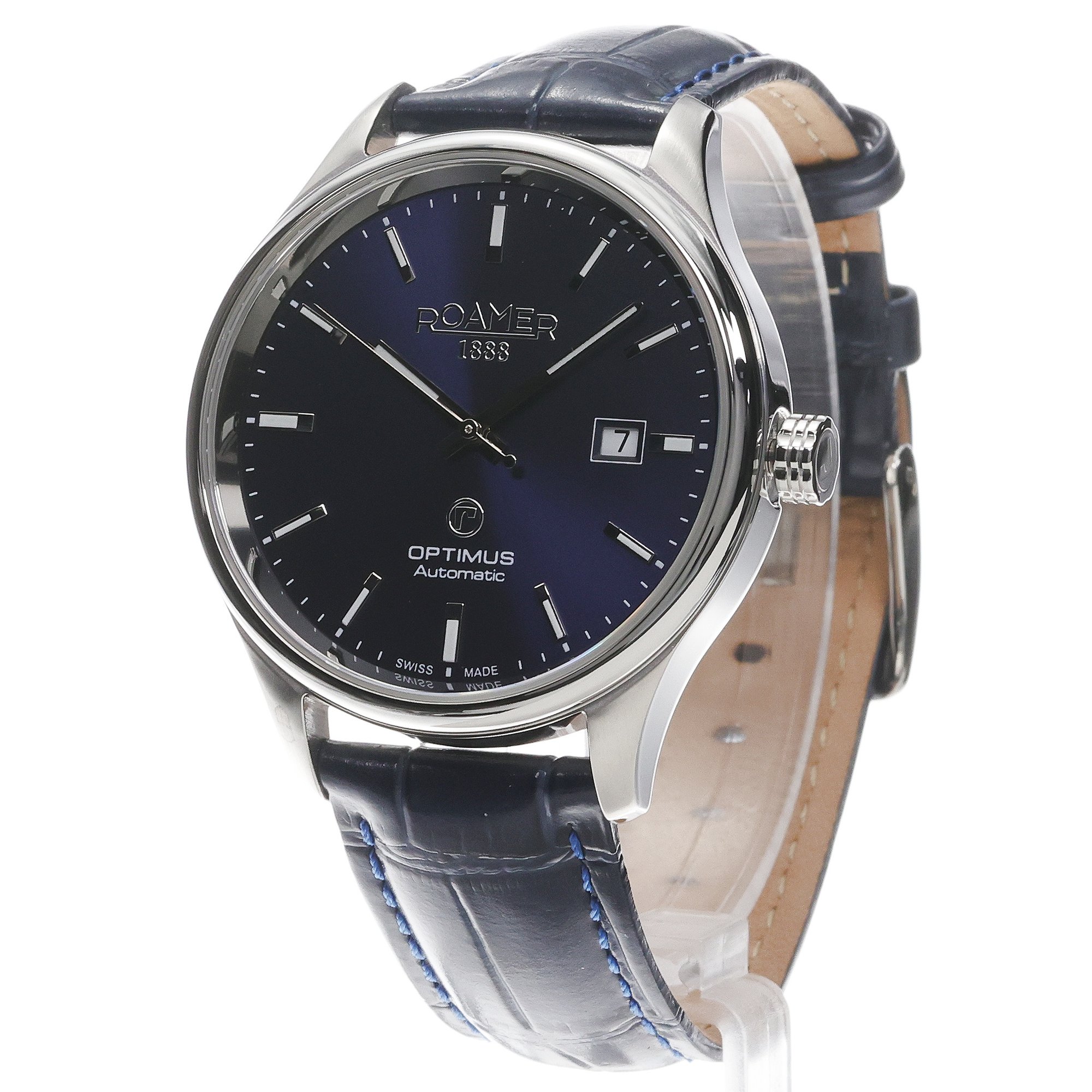 Roamer 983983 41 45 05 zegarek męski Optimus srebrny - miniatura 2