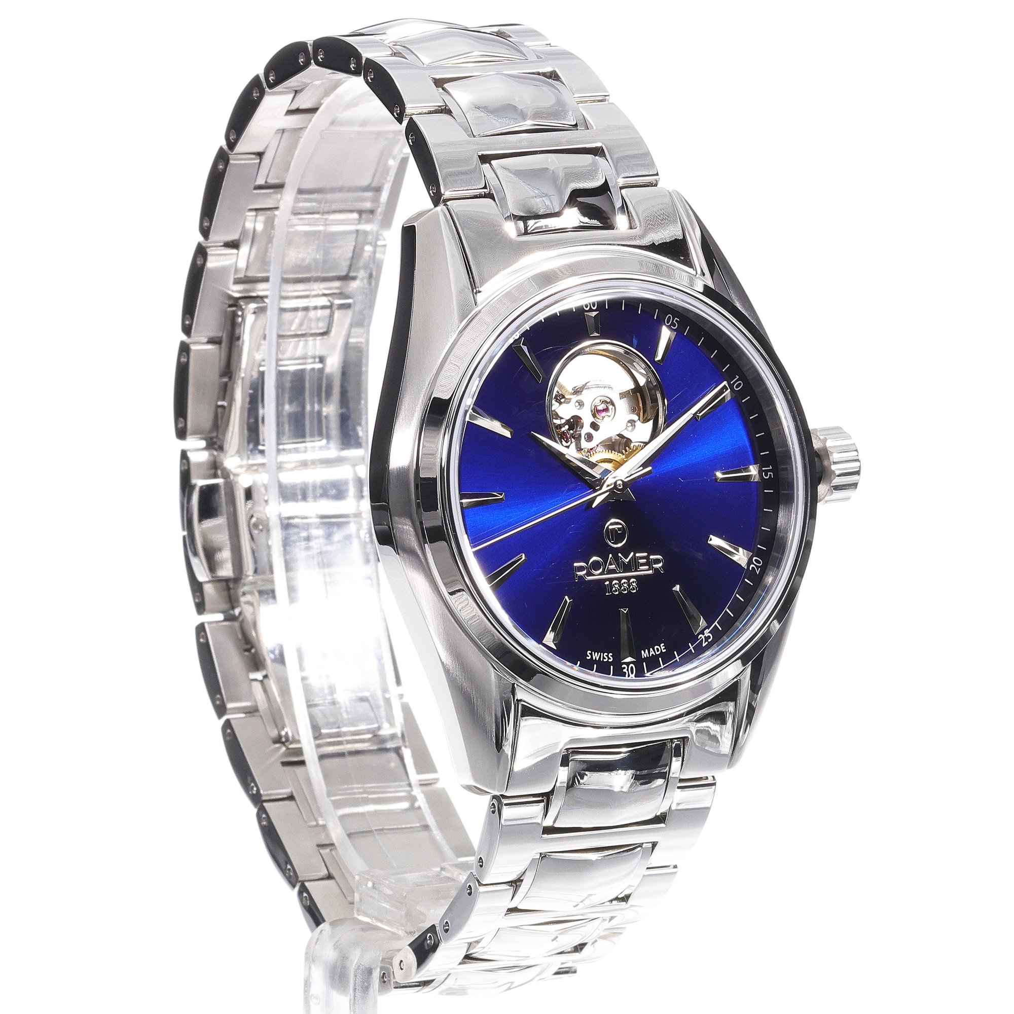 Roamer 984985 41 45 20 zegarek srebrny klasyczny Searock bransoleta - miniatura 3