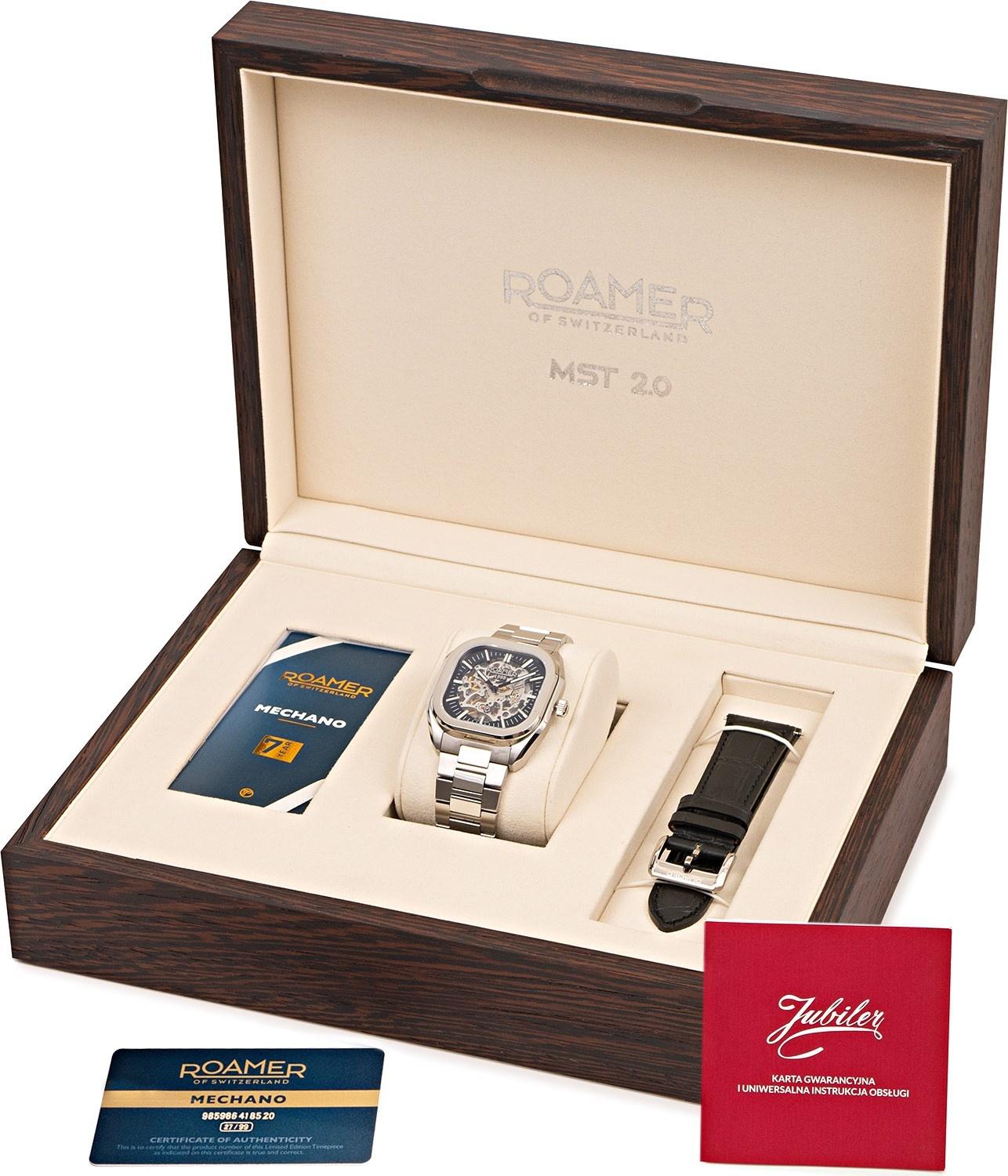 Roamer 985986 41 85 20 zegarek SWISS MADE - szwajcarskie Mechano