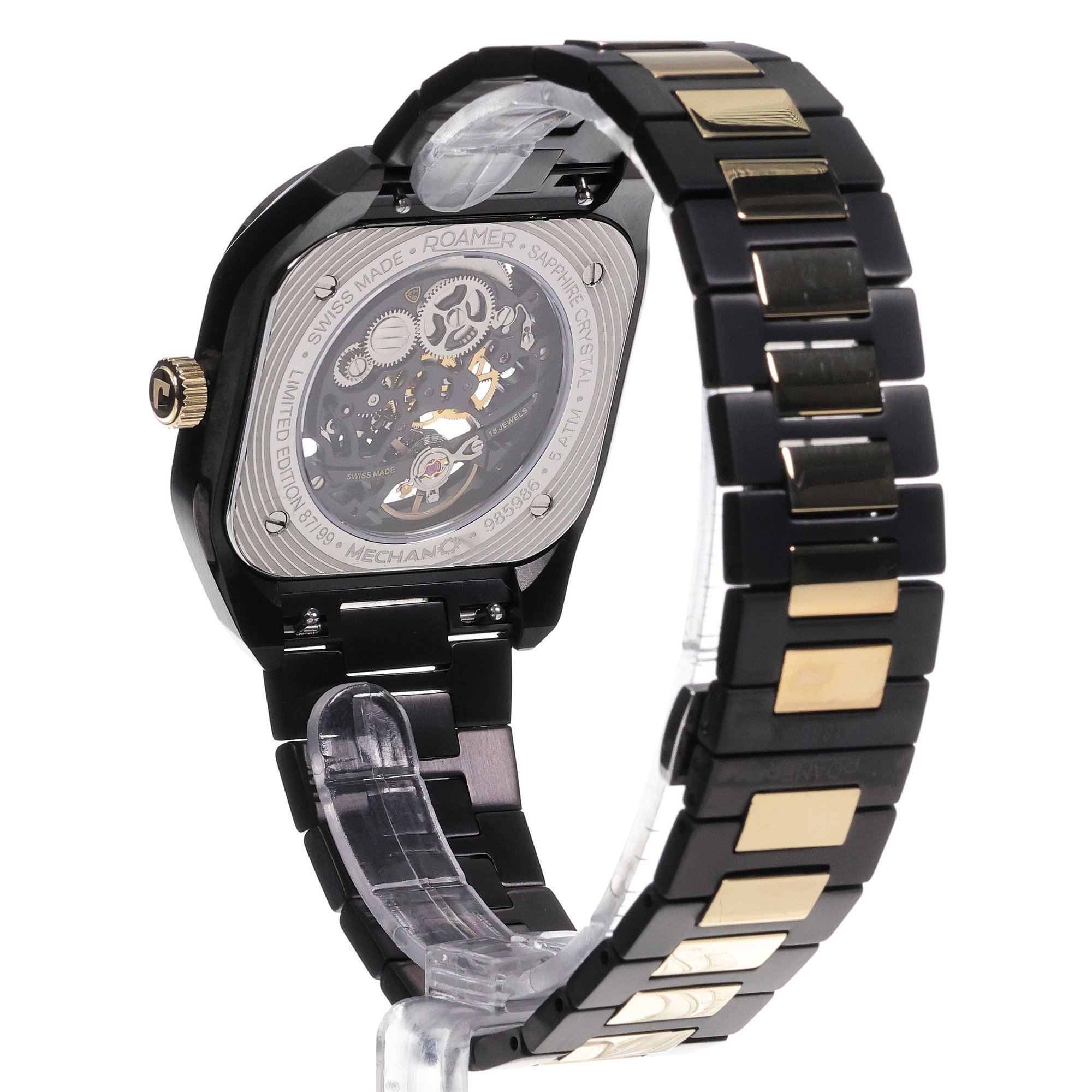 Roamer 985986 45 85 20 zegarek męski klasyczny Mechano bransoleta - miniatura 4