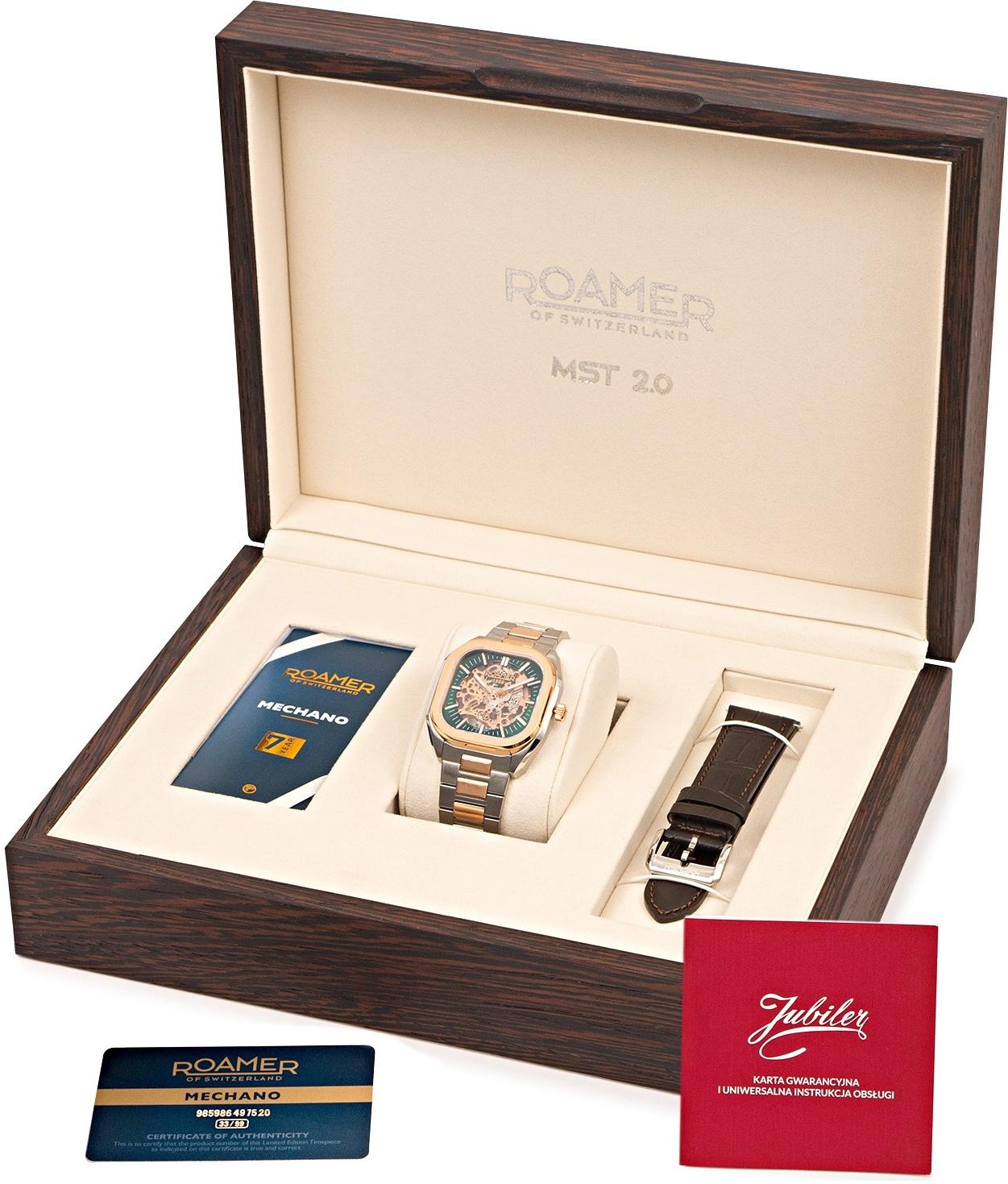 Roamer 985986 49 75 20 Mechano klasyczny zegarek srebrny - miniatura 9