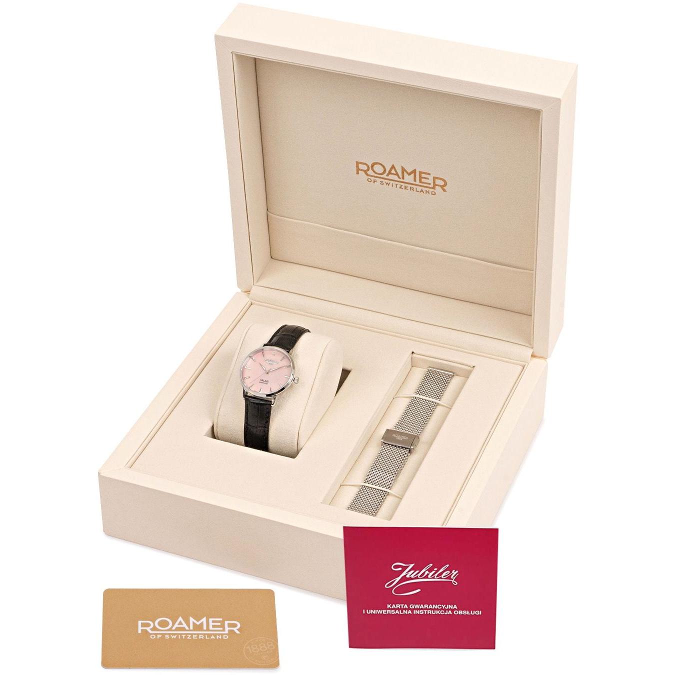Roamer 989847 41 10 05 Valais klasyczny zegarek srebrny - miniatura 9