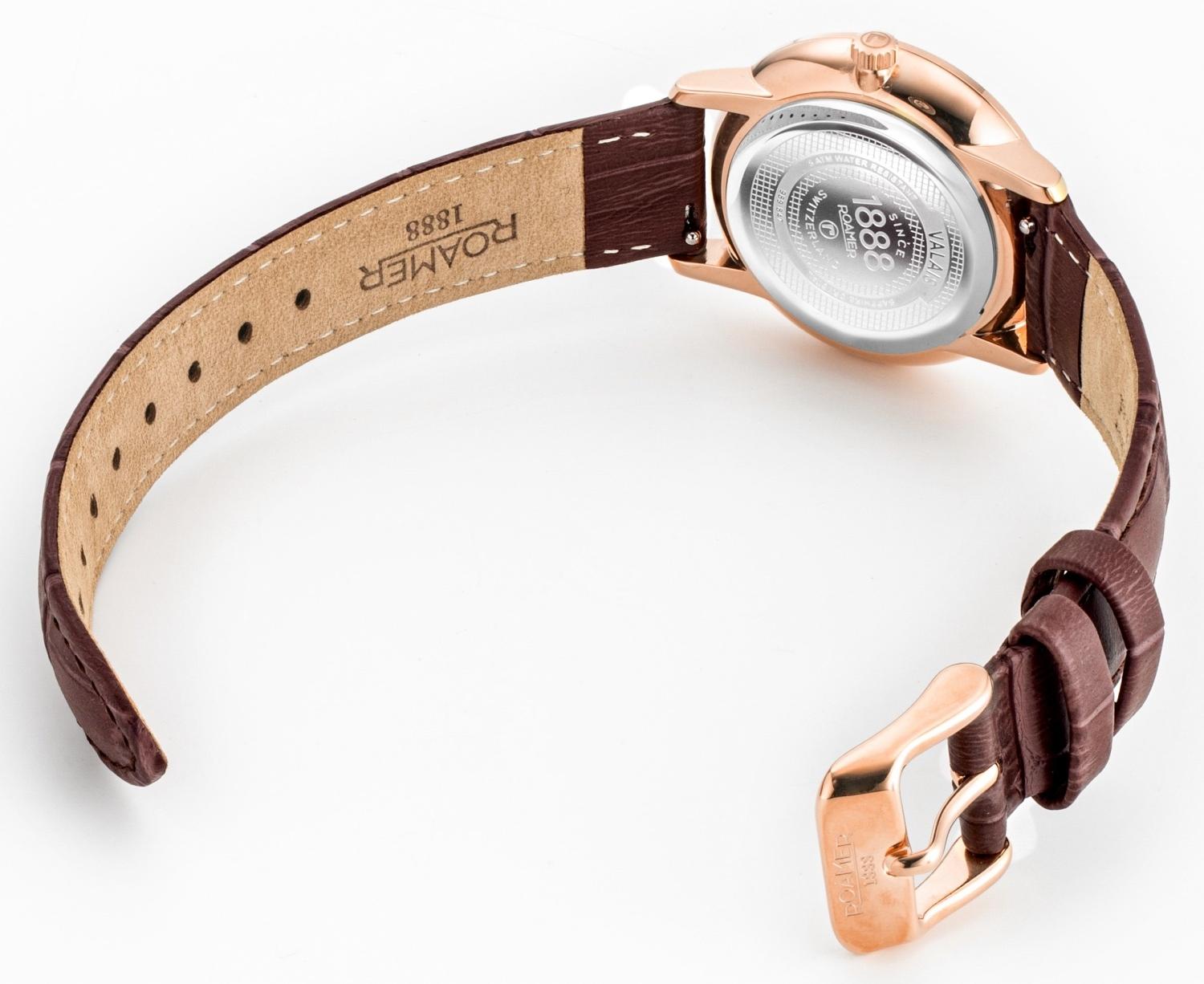 Roamer 989847 49 10 05 zegarek różowe złoto bransoleta - miniatura 5
