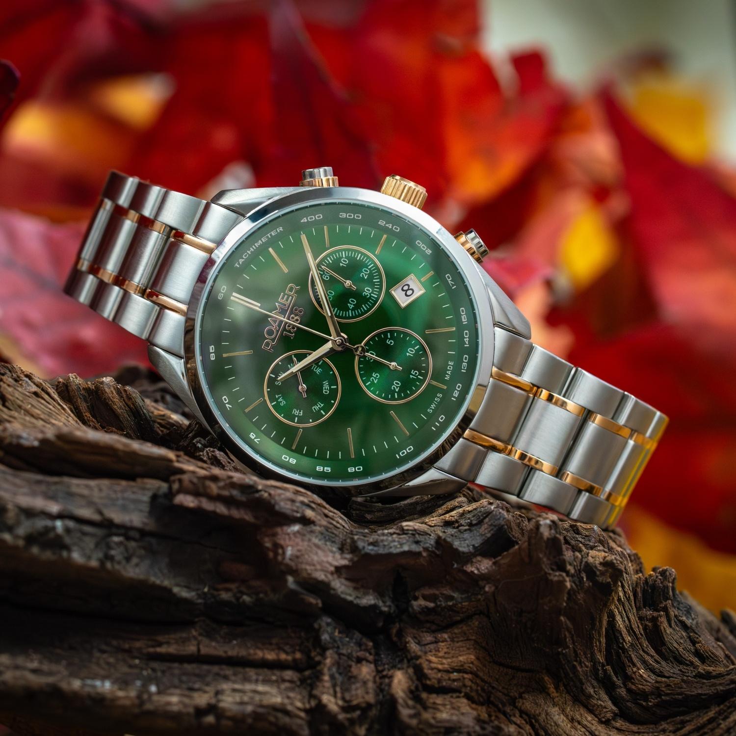 Roamer 993819 47 75 20 zegarek męski sportowy Pro Chrono bransoleta - miniatura 10