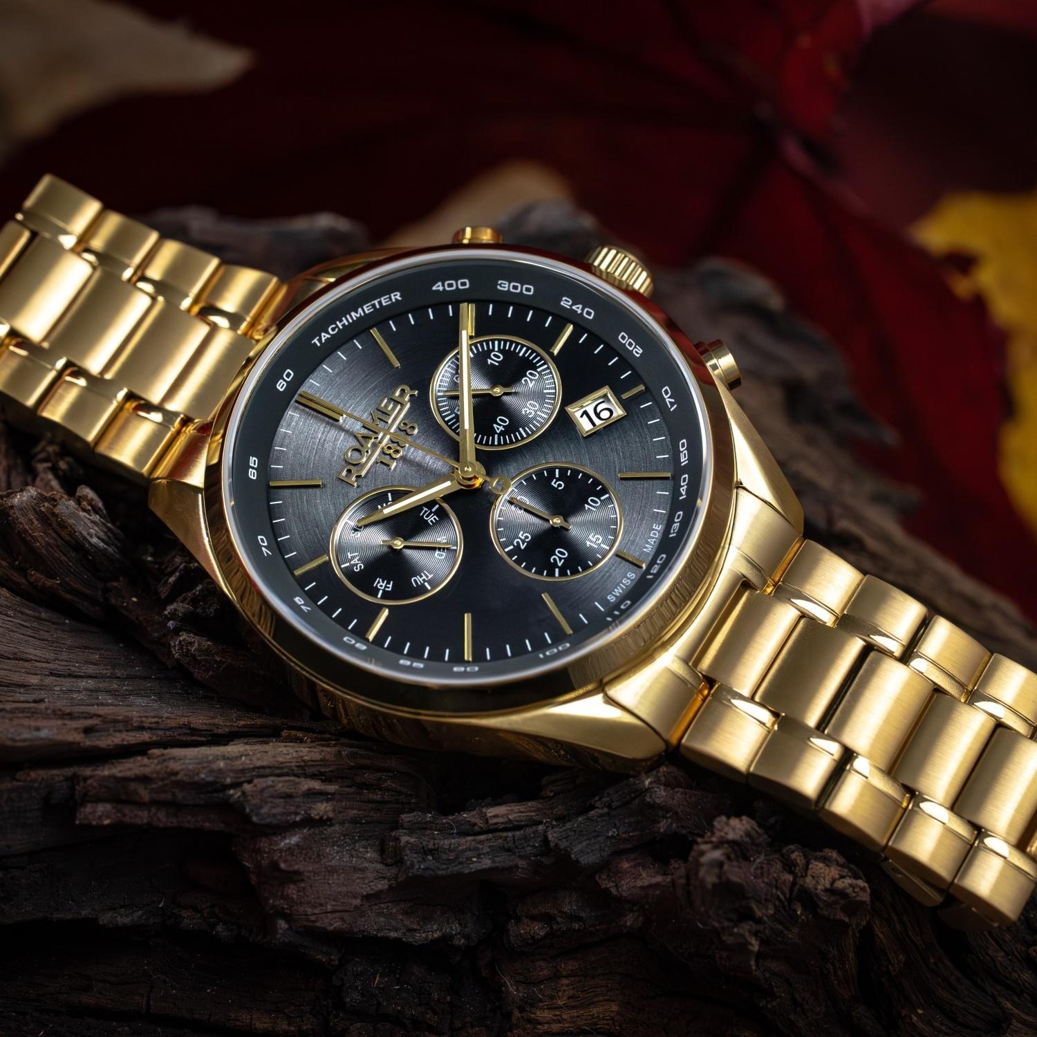 Roamer 993819 48 85 20 zegarek męski sportowy Pro Chrono bransoleta - miniatura 10