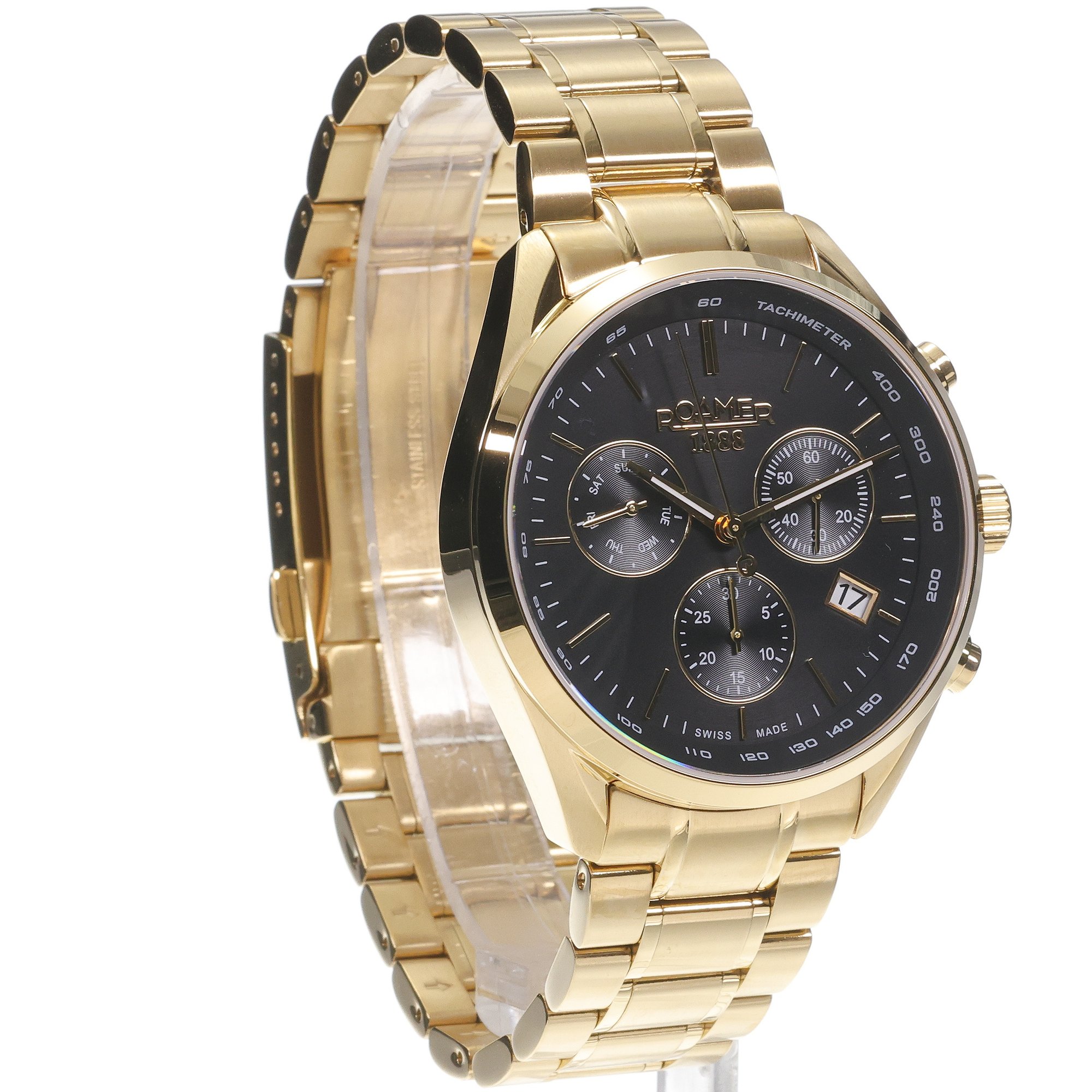 Roamer 993819 48 85 20 zegarek złoty sportowy Pro Chrono bransoleta - miniatura 3