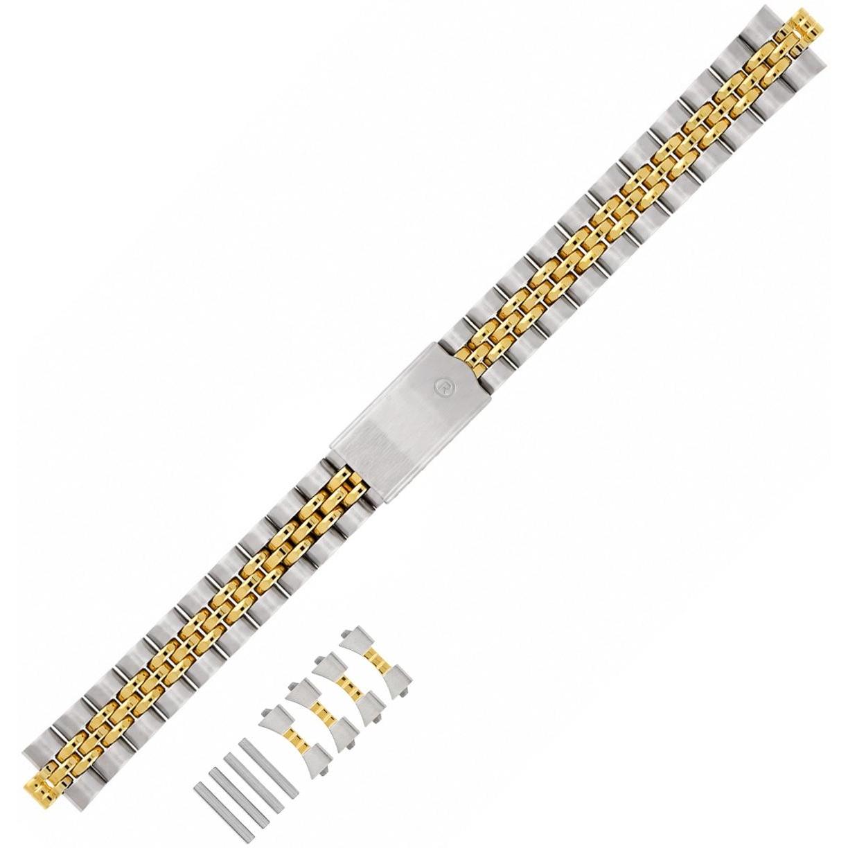 Rochet 2325783A Block band Polished satin ASTERN 12mm Bicolor FP Gilt - miniatura 1