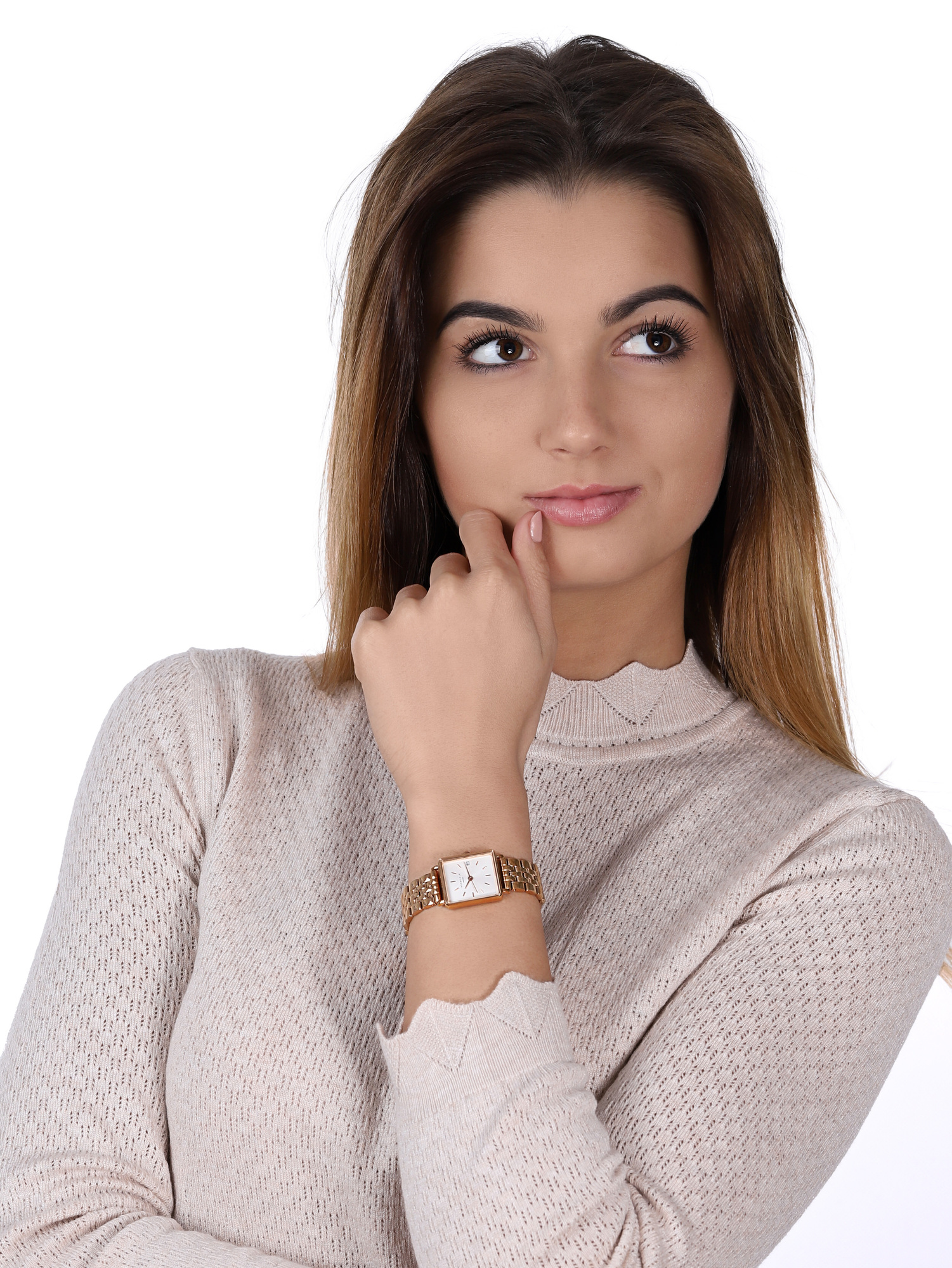 Rosefield QMWSR-Q022 zegarek damski fashion/modowy Boxy bransoleta - miniatura 2