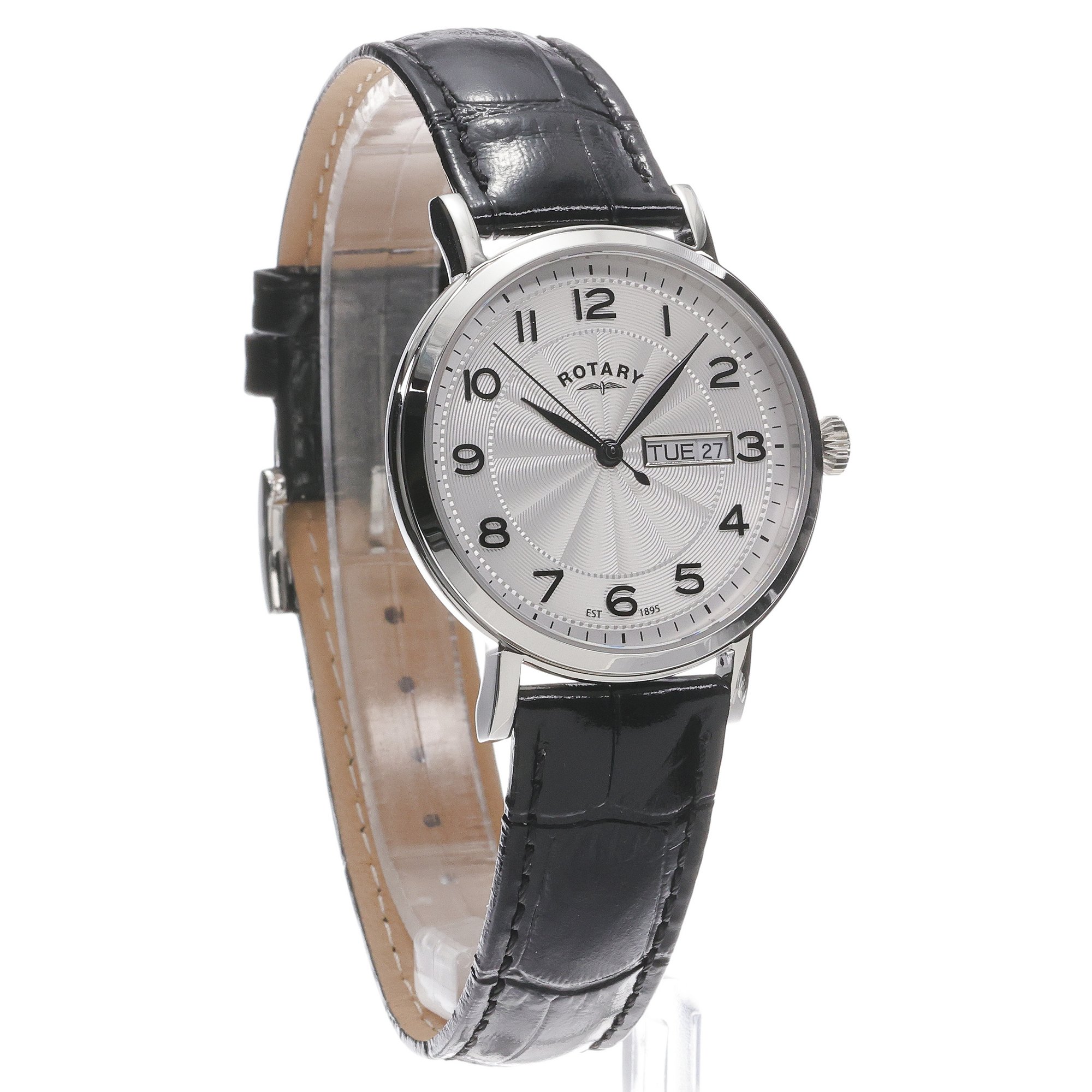 Rotary GS05420-22 zegarek srebrny klasyczny Heritage pasek - miniatura 3
