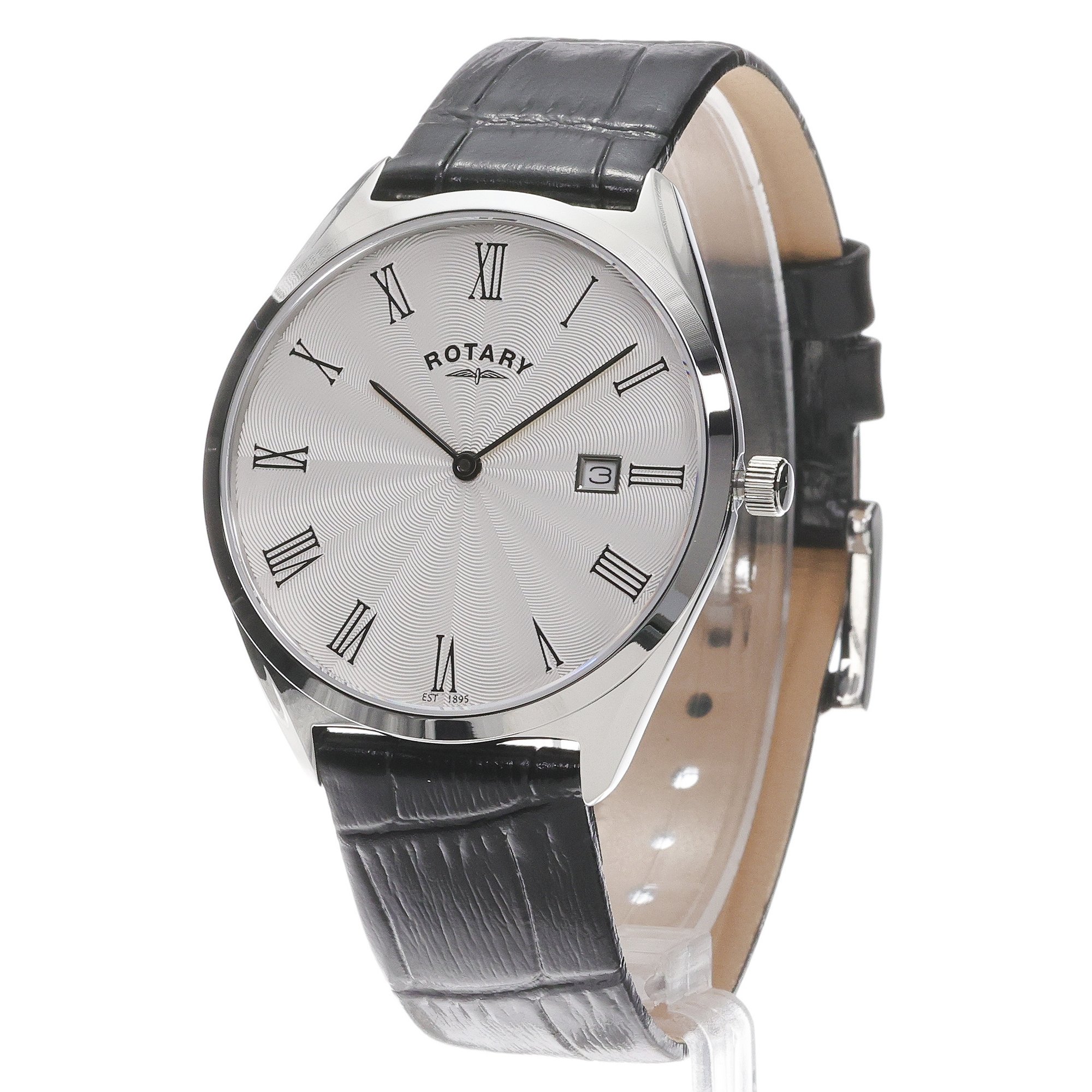 Rotary GS08010-01 Ultra Slim Ultra Slim zegarek męski klasyczny szafirowe - miniatura 2