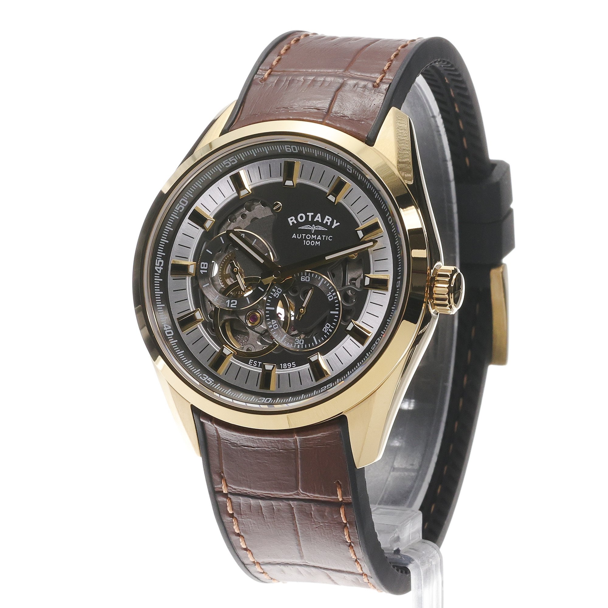 Rotary RGS10006-01 Seamatic Seamatic Eclipse Automatic zegarek męski klasyczny szafirowe - miniatura 2
