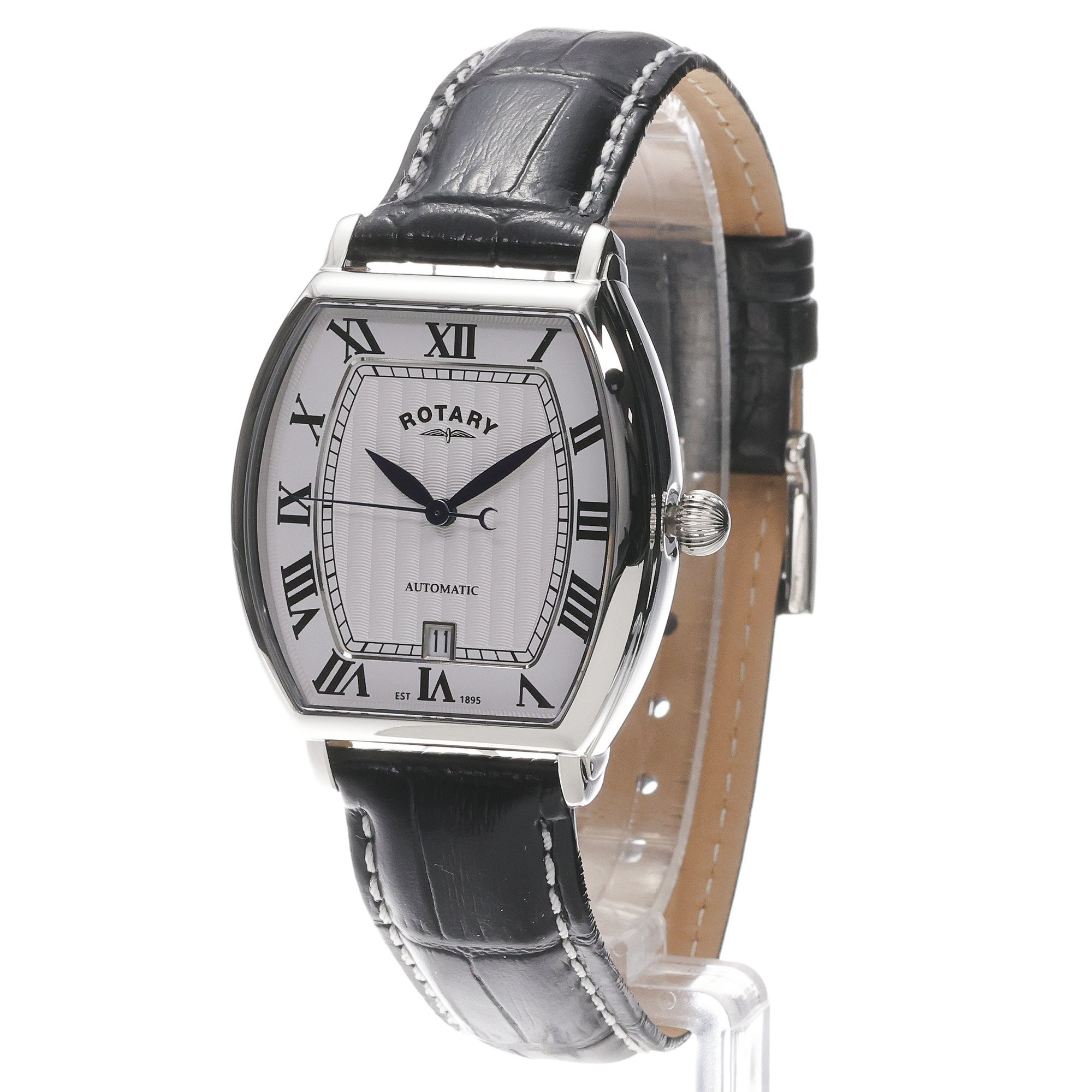 Rotary RGS10061-01 1895 1895 Tonneau Automatic zegarek męski klasyczny szafirowe - miniatura 2