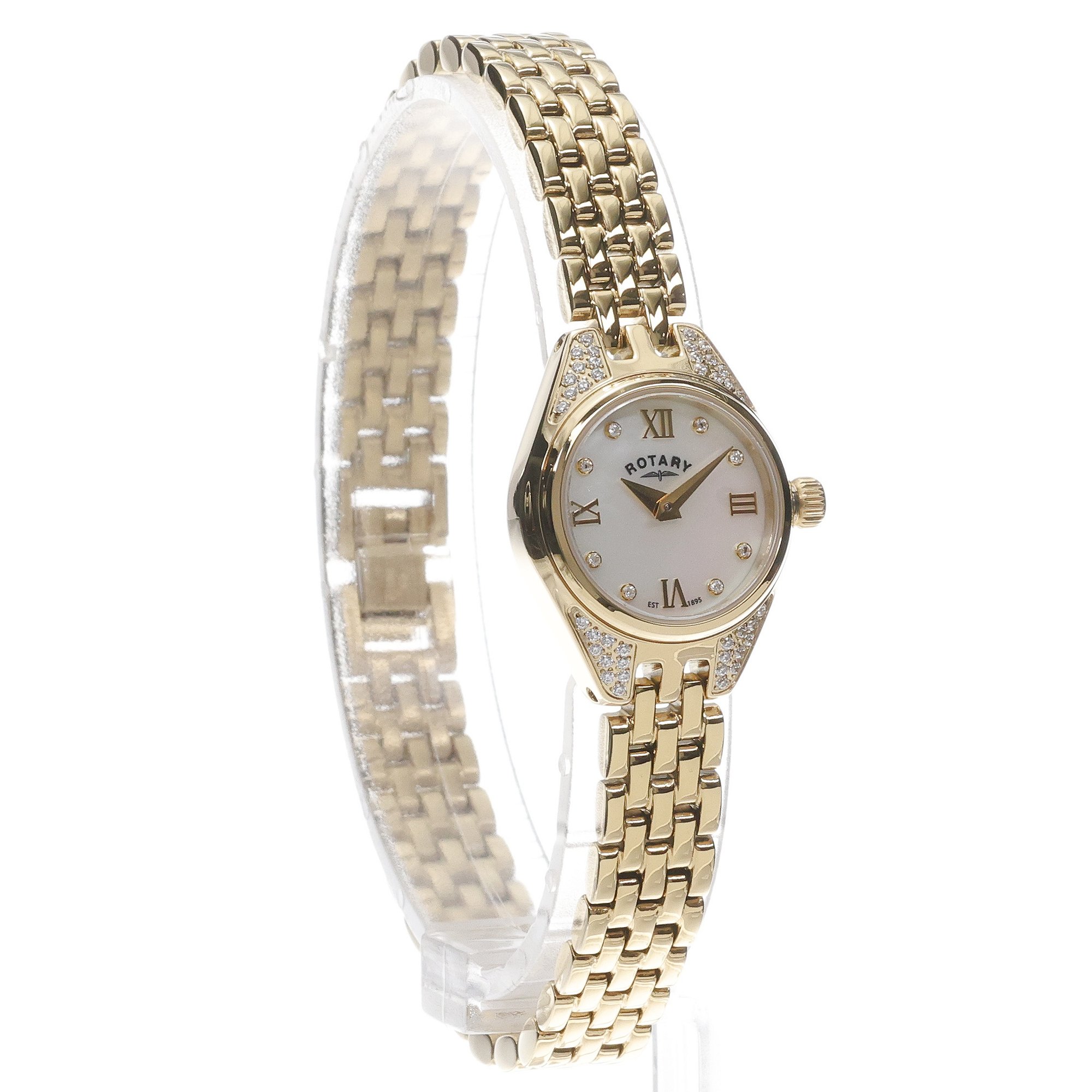 Rotary RLB05143-41 zegarek złoty elegancki Cocktail bransoleta - miniatura 3