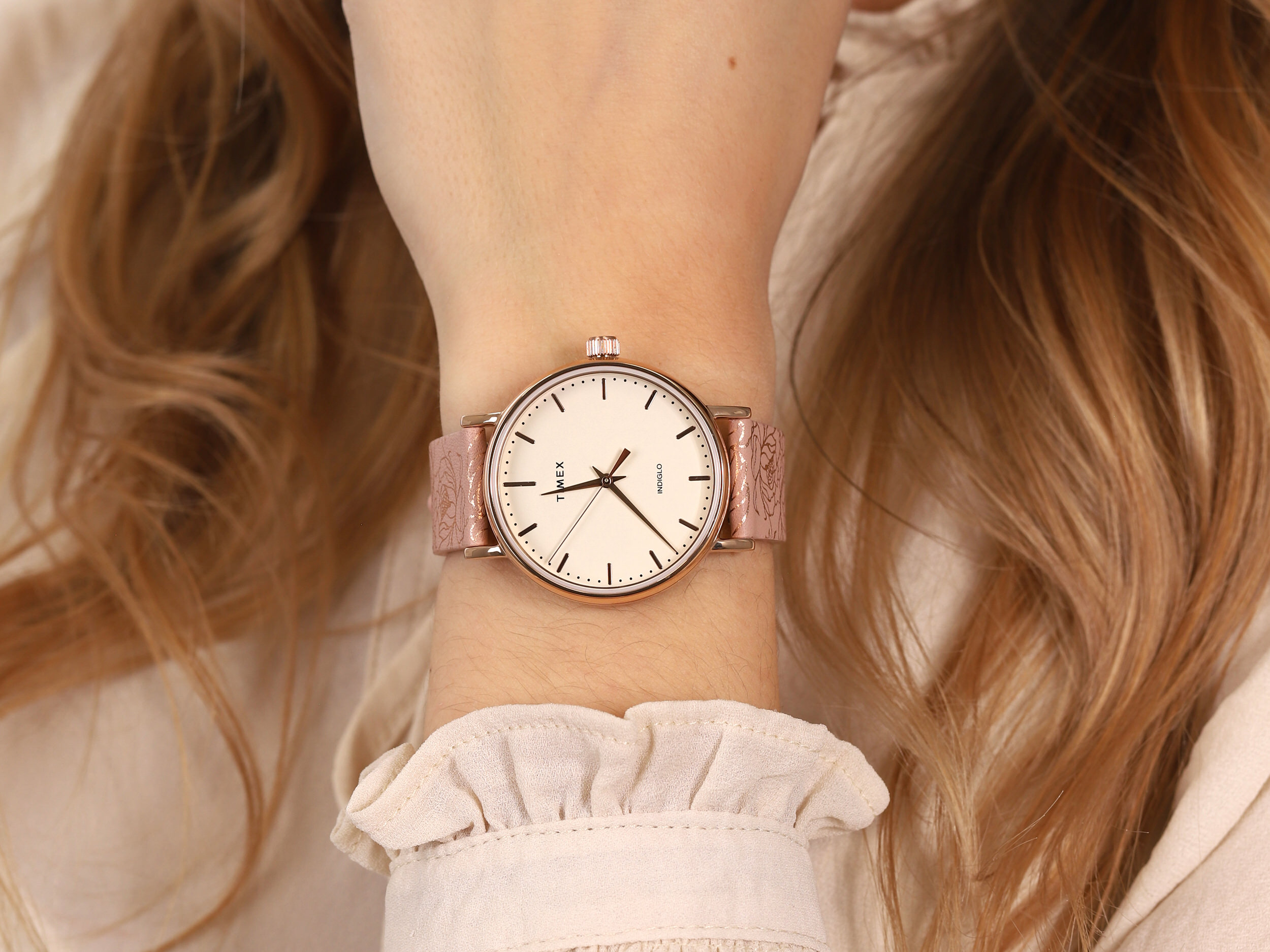 Timex TW2U40500 Fairfield Floral 37mm zegarek klasyczny Fairfield - miniatura 4
