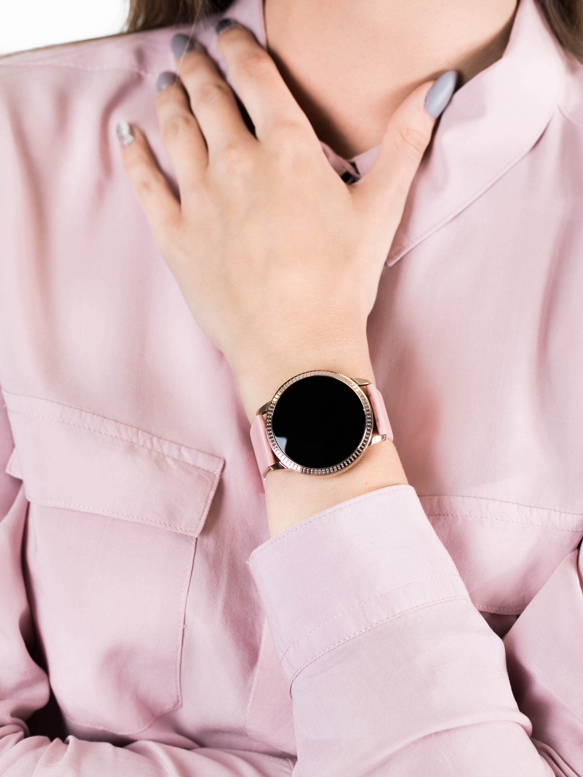 zegarek Garett 5903246282290 Smartwatch Garett Women Klara złoty damski z krokomierz Damskie - miniatura 3