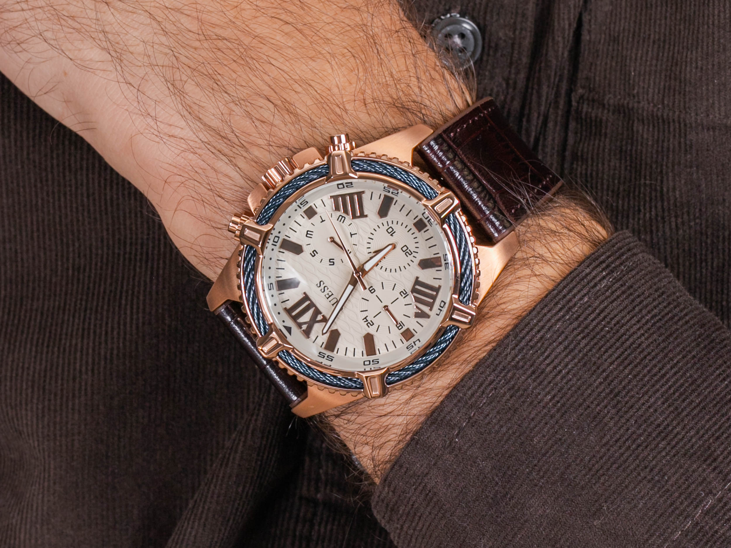 Guess GW0053G4 zegarek klasyczny Pasek - miniatura 4