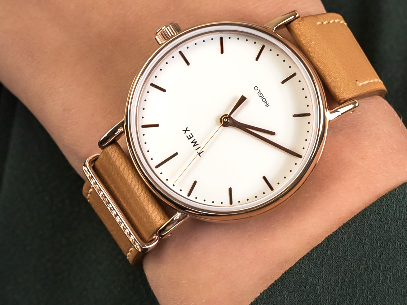 zegarek Timex TW2R70200 różowe złoto Fairfield - miniatura 4