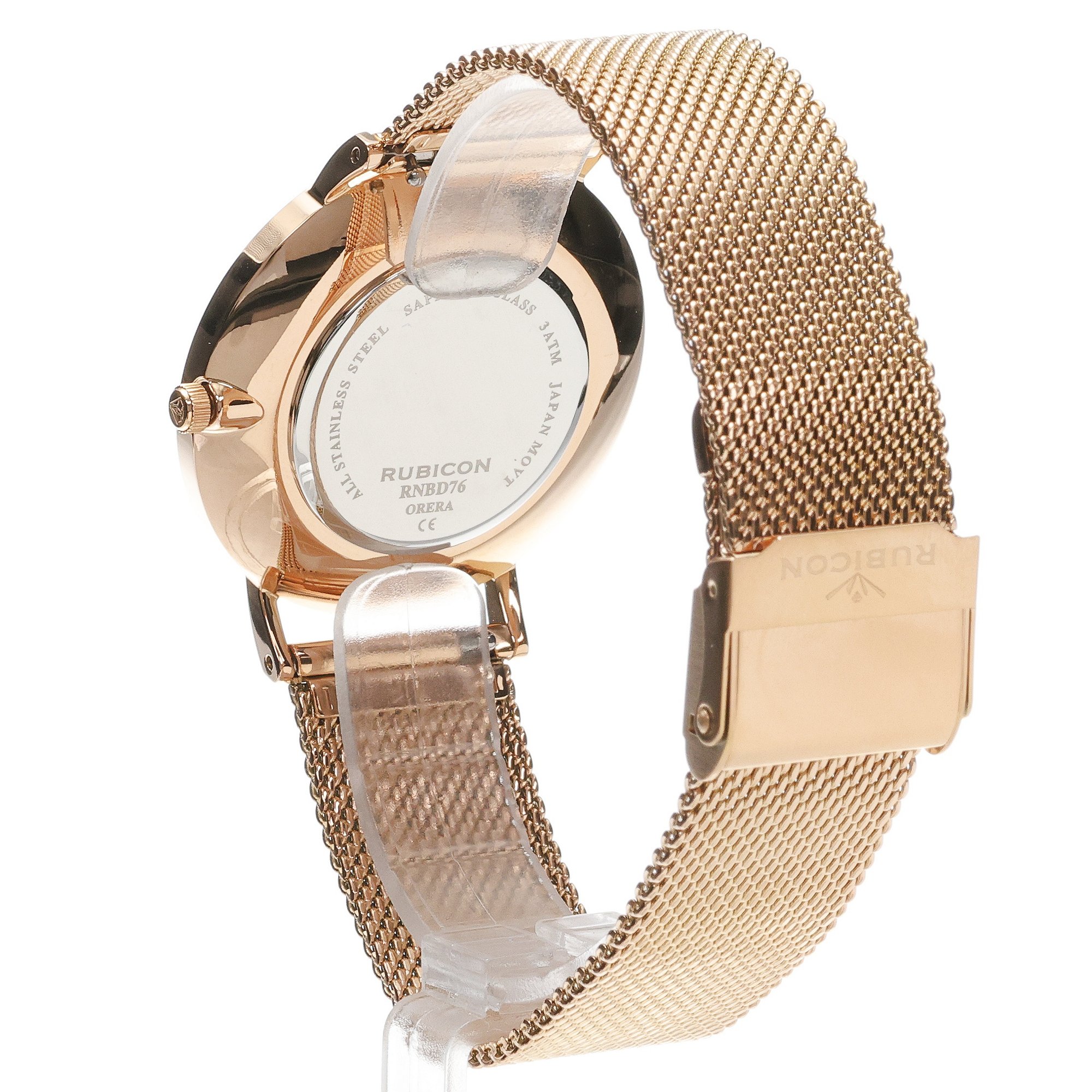 Rubicon RBN041 RNBD76RIYX03BX Bransoleta klasyczny zegarek złoty - miniatura 4