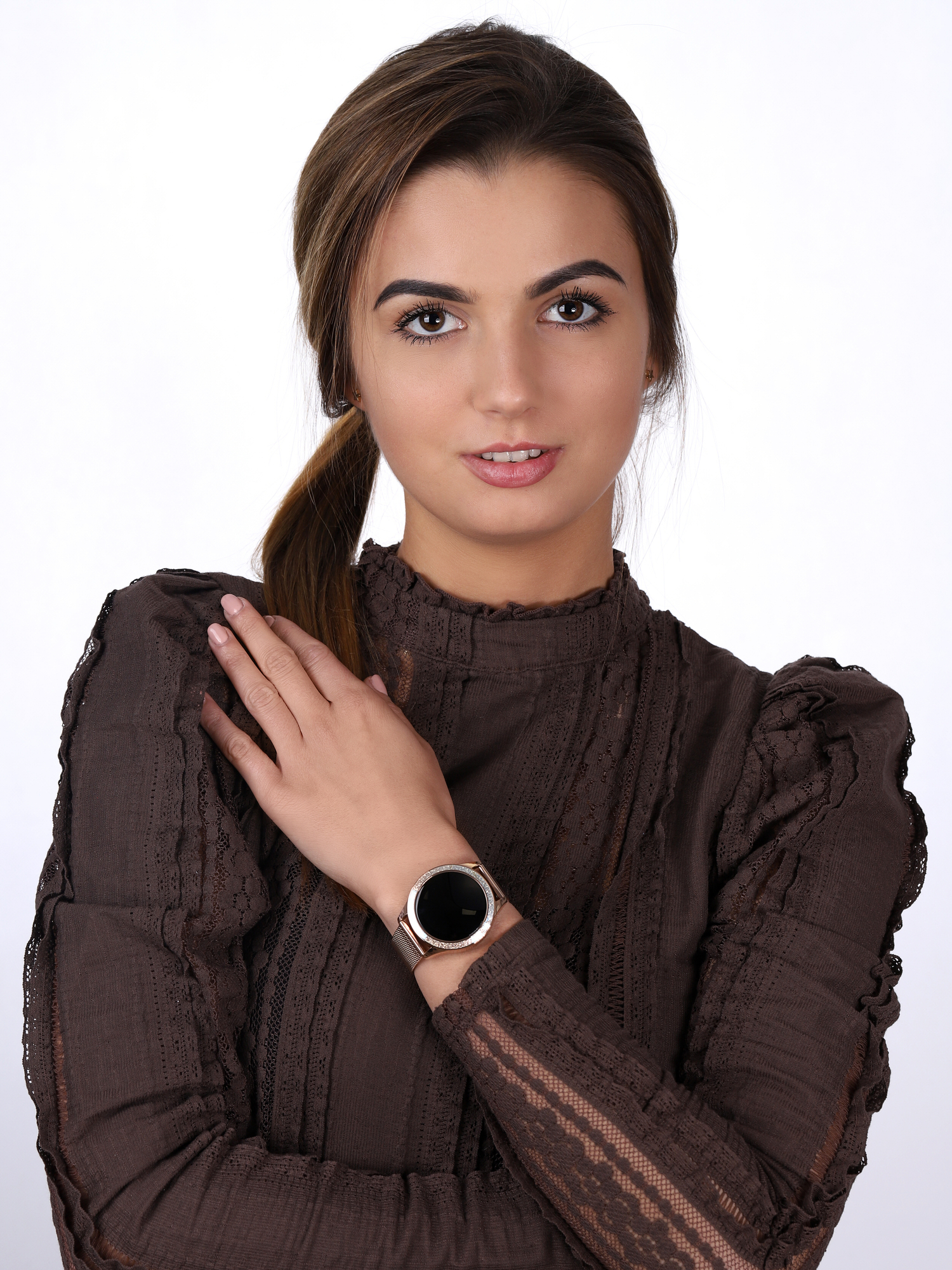 Rubicon RNBE45RIBX05AX Smartwatch Rubicon RNBE45 różowe złoto Smartwatch zegarek różowe złoto