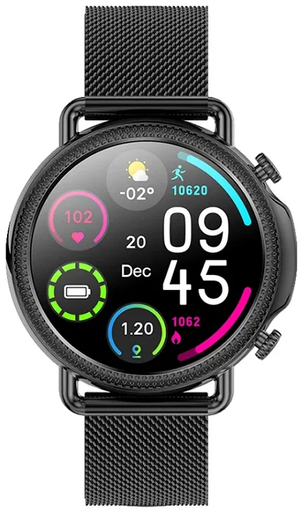 Rubicon SMARBN092 Smartwatch Rubicon RNBE74 czarny - zdjęcie 1