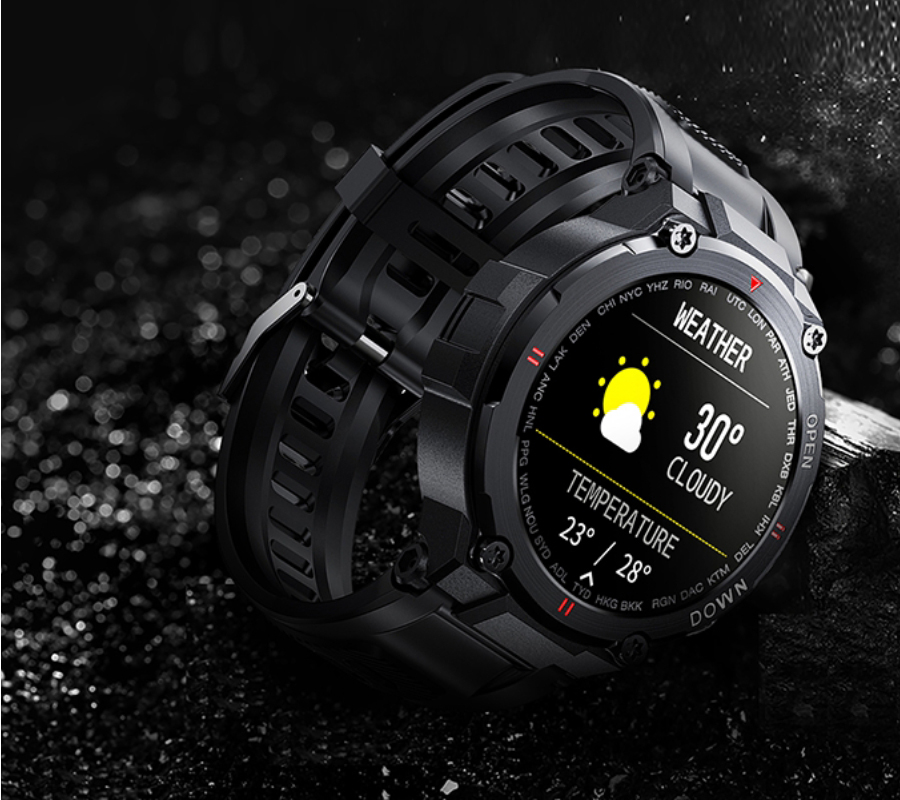Rubicon SMARNB084 zegarek męski sportowy Smartwatch pasek