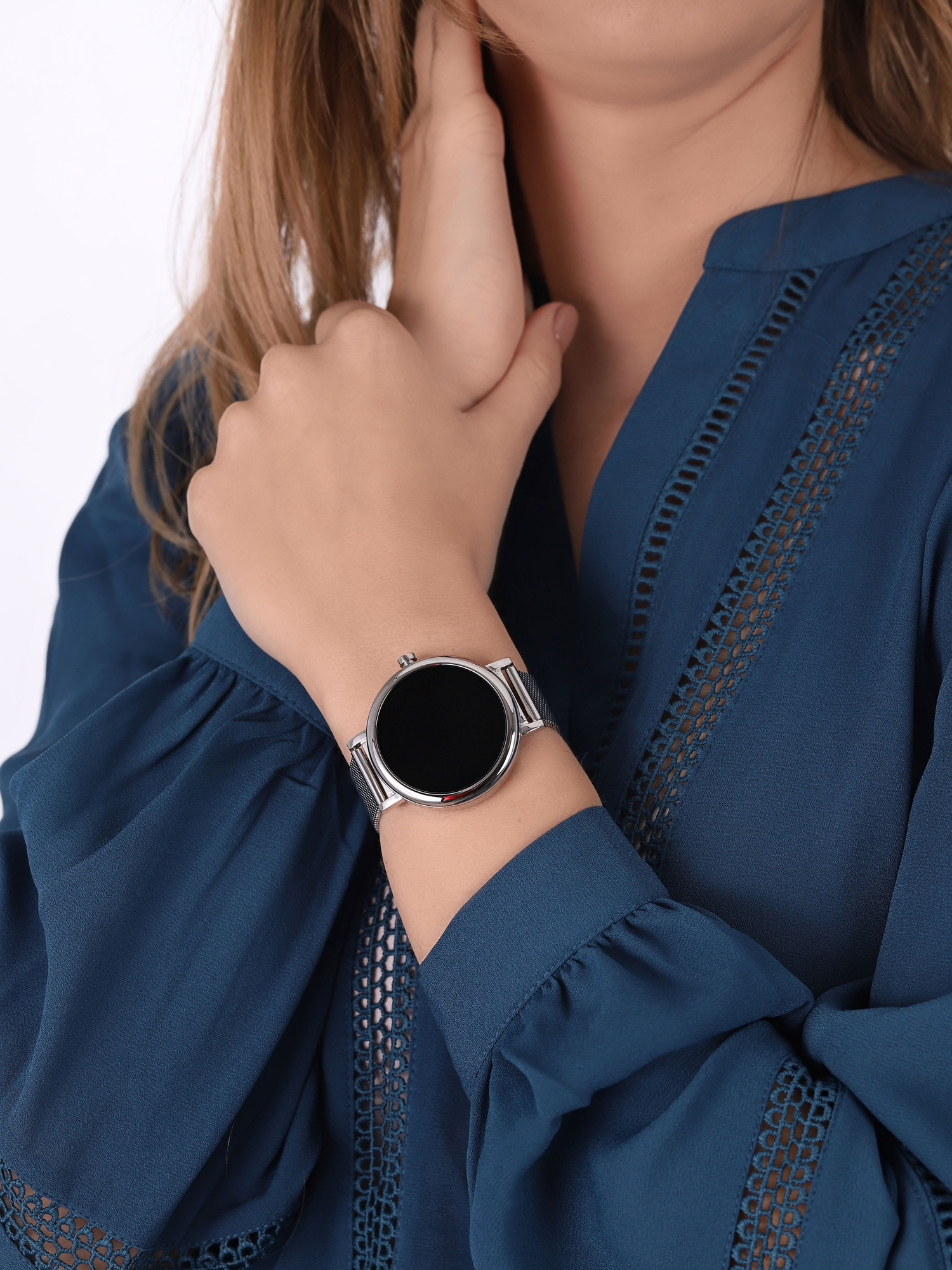 Rubicon SMARUB050 Smartwatch Rubicon RNBE64 srebrny zegarek sportowy Smartwatch