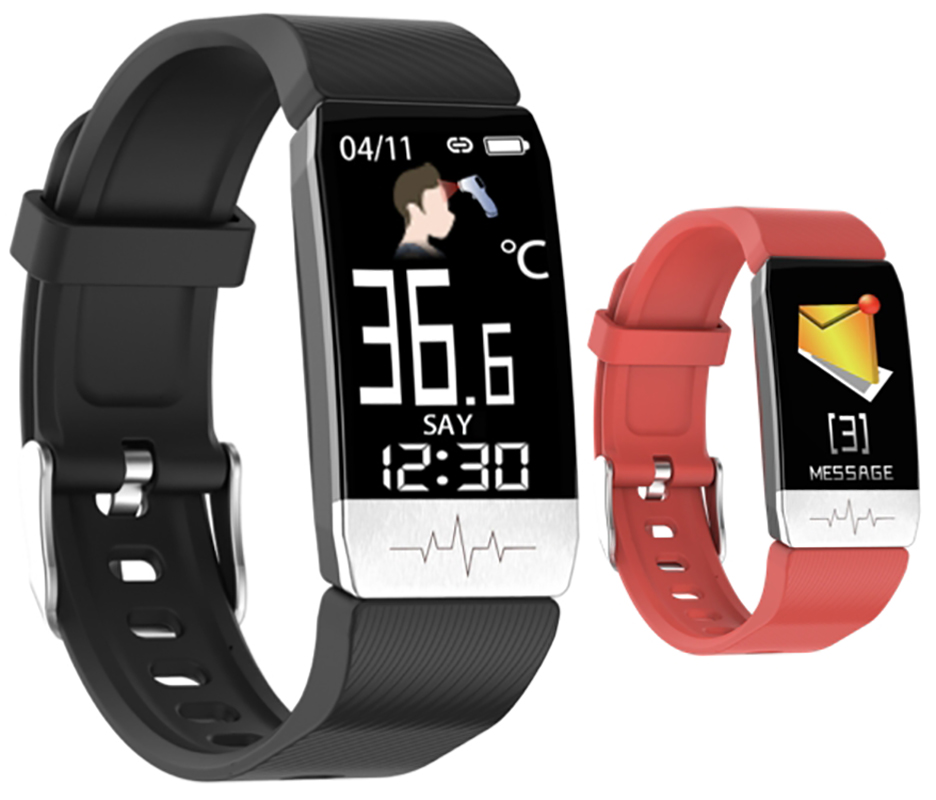 Rubicon SMARUB053 Smartwatch Smartwatch Rubicon RNCE60 czarny/czerwony zegarek męski sportowy z tworzywa sztucznego - miniatura 5