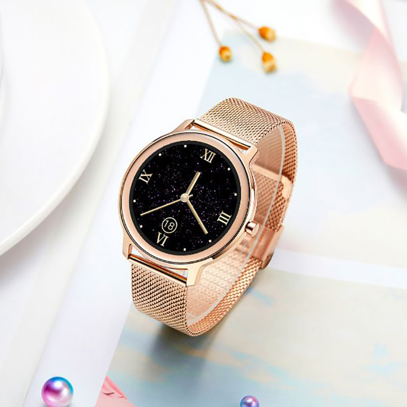 Rubicon SMARUB055 Smartwatch Rubicon RNBE66 różowe złoto Smartwatch zegarek