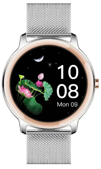 Rubicon SMARUB056 Smartwatch Rubicon RNBE66 srebrny - zdjęcie 1