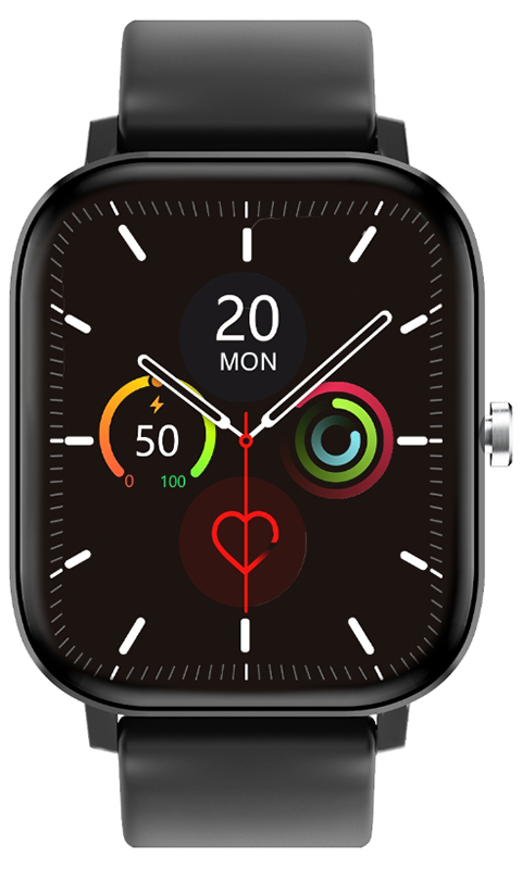 Rubicon Smartwatch Rubicon RNCE67 czarny SMARUB071