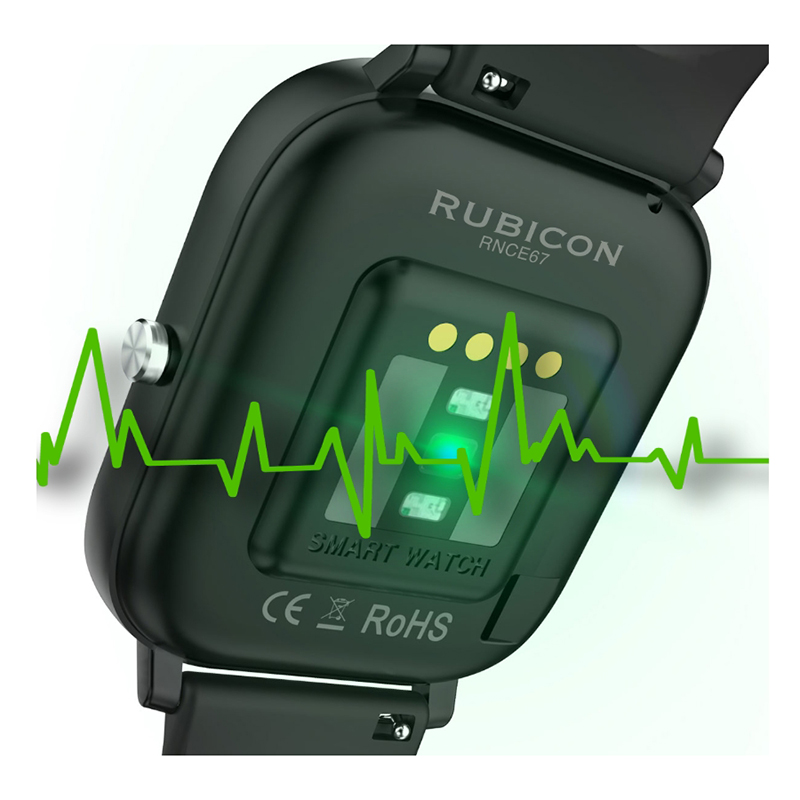 Rubicon SMARUB071 Smartwatch Rubicon RNCE67 czarny zegarek sportowy Smartwatch - miniatura 6