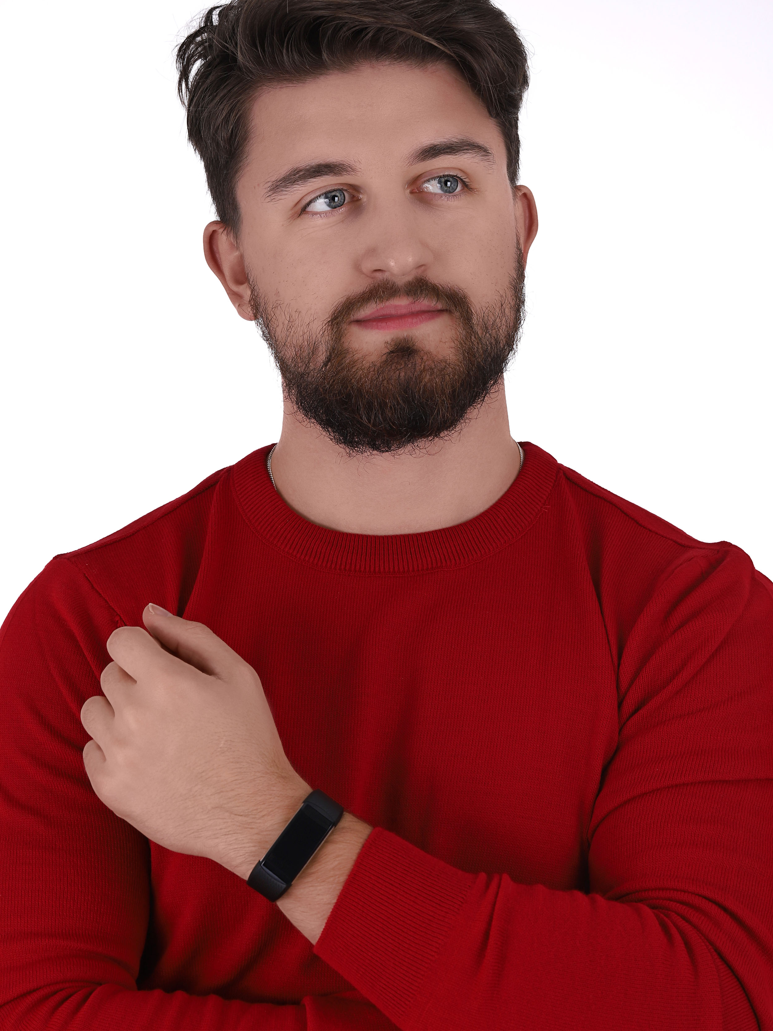 Rubicon SMARUB078 Smartband Rubicon RNCE59 czarny + czerwony pasek Smartband sportowy zegarek czarny - miniatura 2