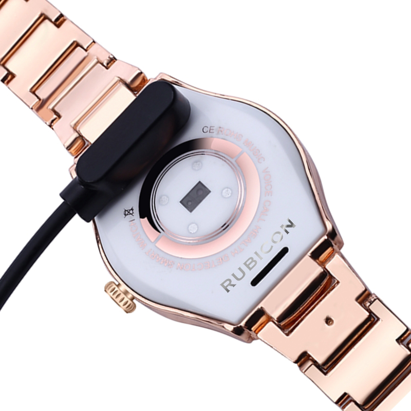 Rubicon SMARUB132 Smartwatch Smartwatch RNCE82 różowe złoto zegarek damski sportowy mineralne - miniatura 4