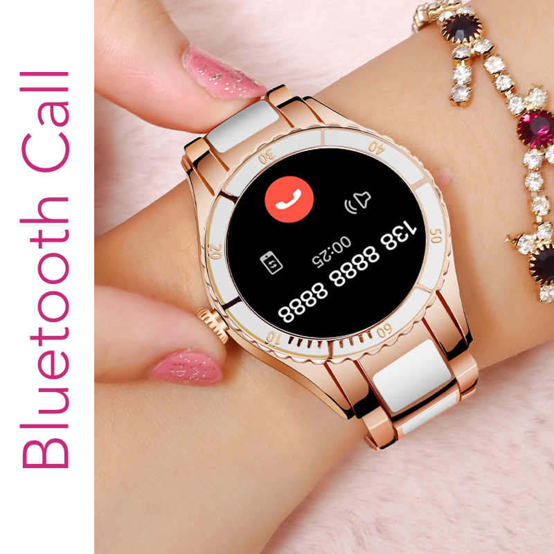 Rubicon SMARUB133 Smartwatch RNCE82 różowe złoto - czarny zegarek sportowy Smartwatch - miniatura 4