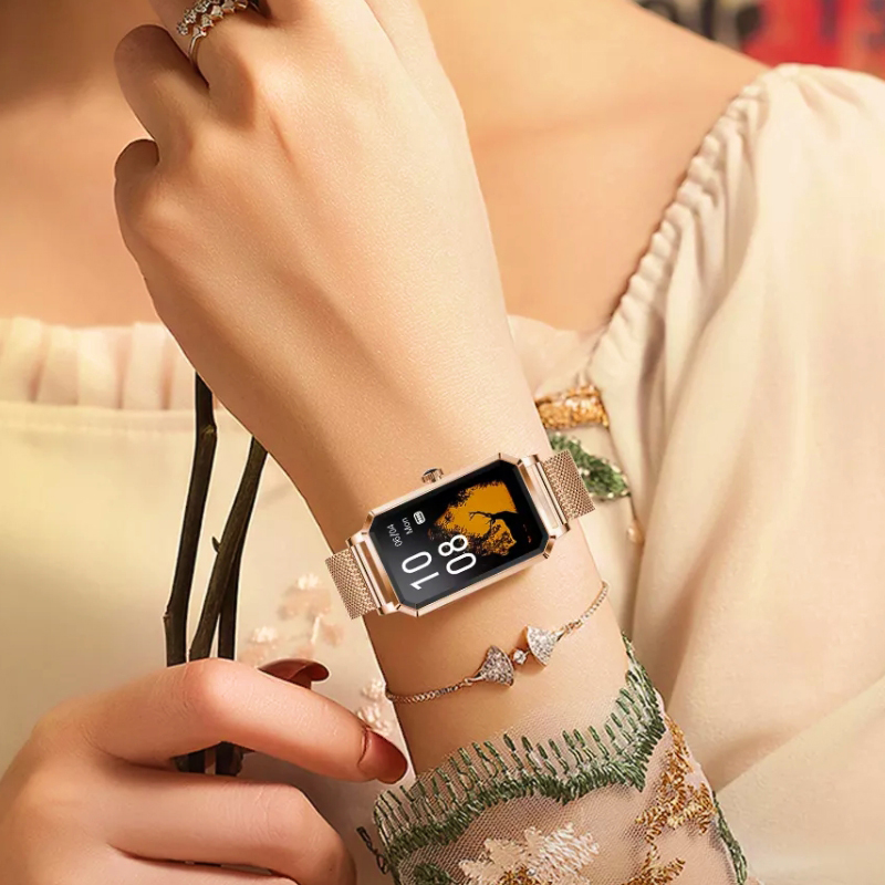 Rubicon SMARUB144 Smartwatch RNCE86 Różowe Złoto Smartwatch sportowy zegarek różowe złoto - miniatura 12