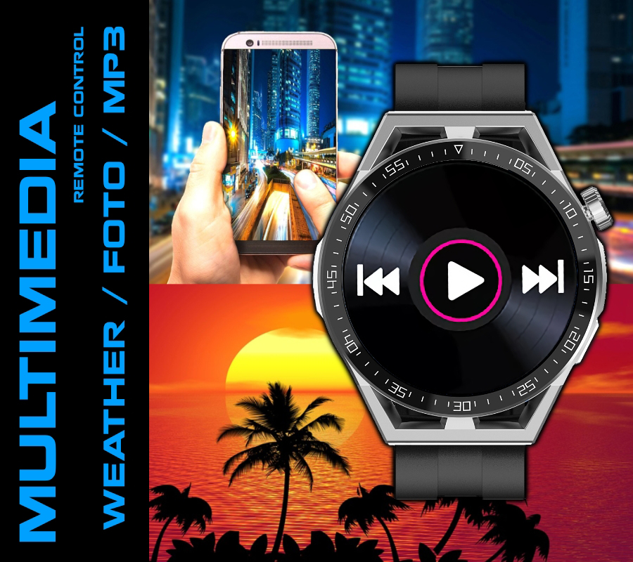 Rubicon SMARUB151 Smartwatch zegarek męski - miniatura 15