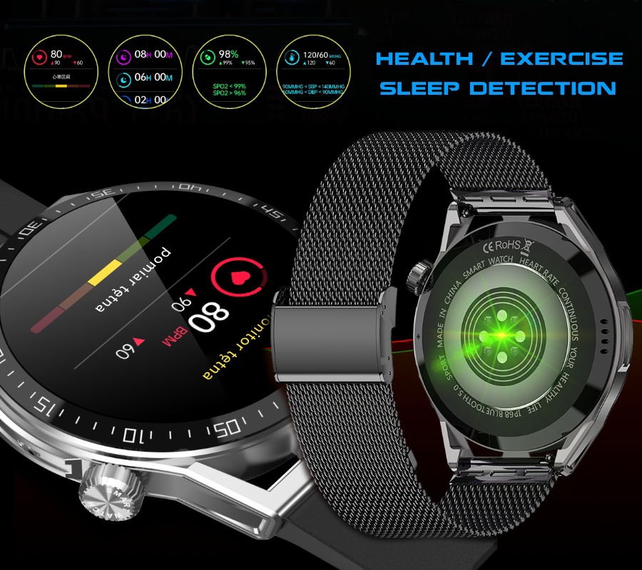 Rubicon SMARUB152 Smartwatch Rubicon RNCE88 czarny Smartwatch sportowy zegarek szary - miniatura 9