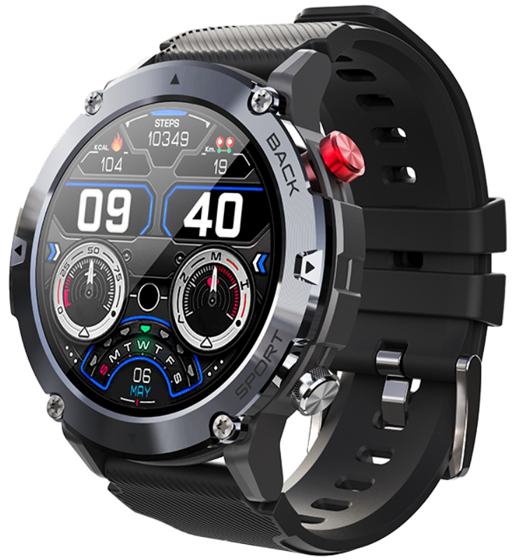 Rubicon Smartwatch Rubicon RNCE91 czarny SMARUB167
