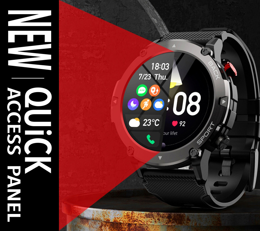 Rubicon SMARUB167 Smartwatch Rubicon RNCE91 czarny zegarek sportowy Smartwatch - miniatura 15